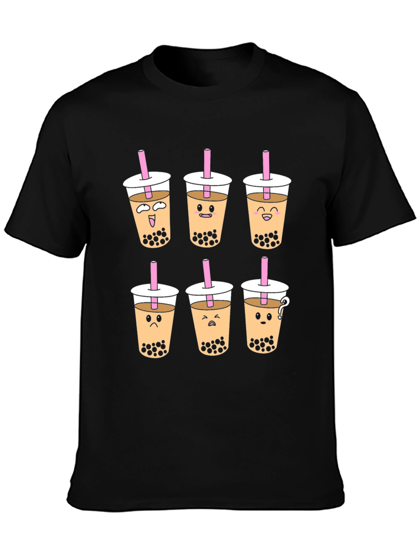Boba Tea Graphic T-Shirt - Unisex Black Tee