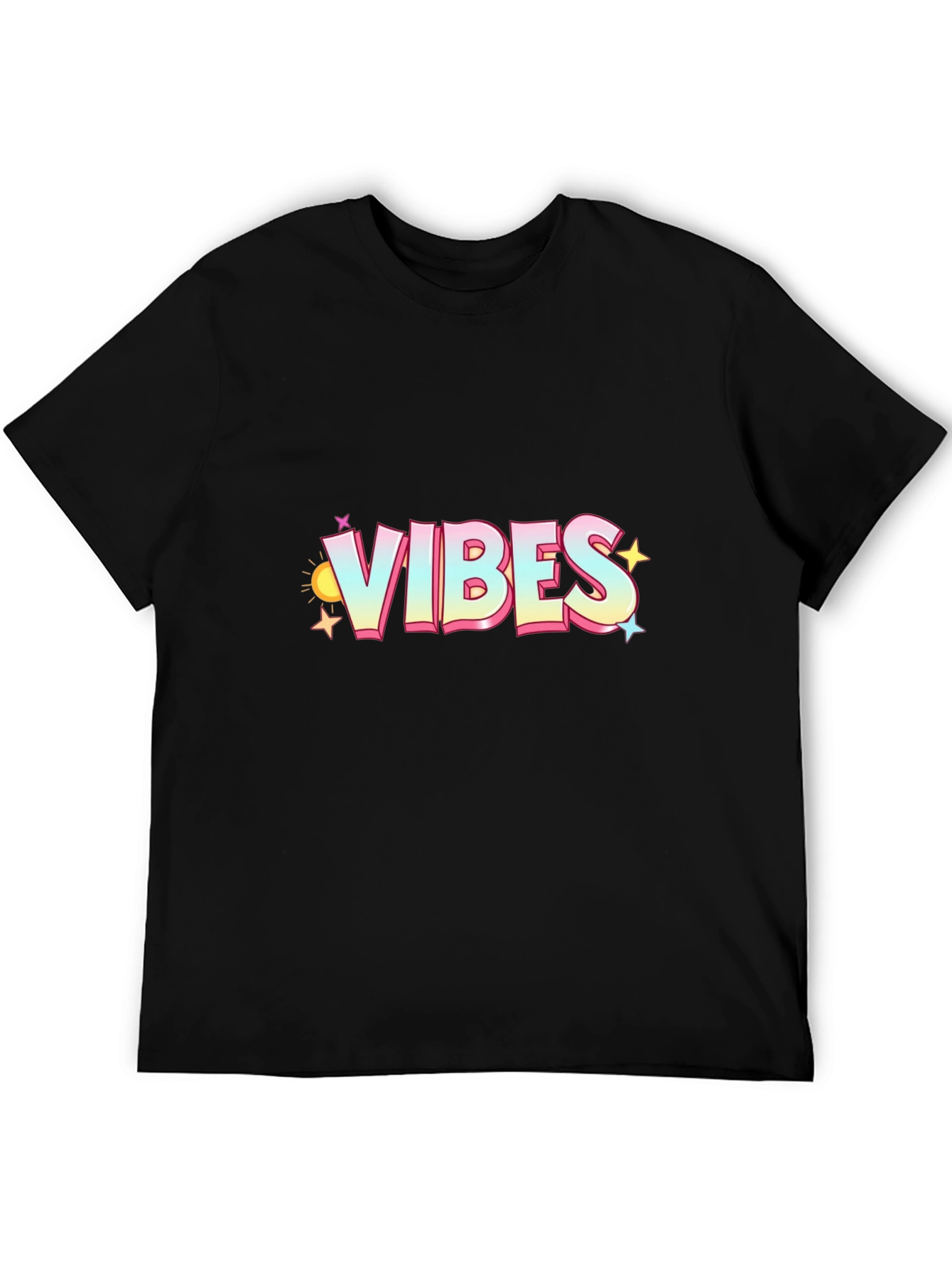 Vibes Graphic Tee - Mens Black T-Shirt