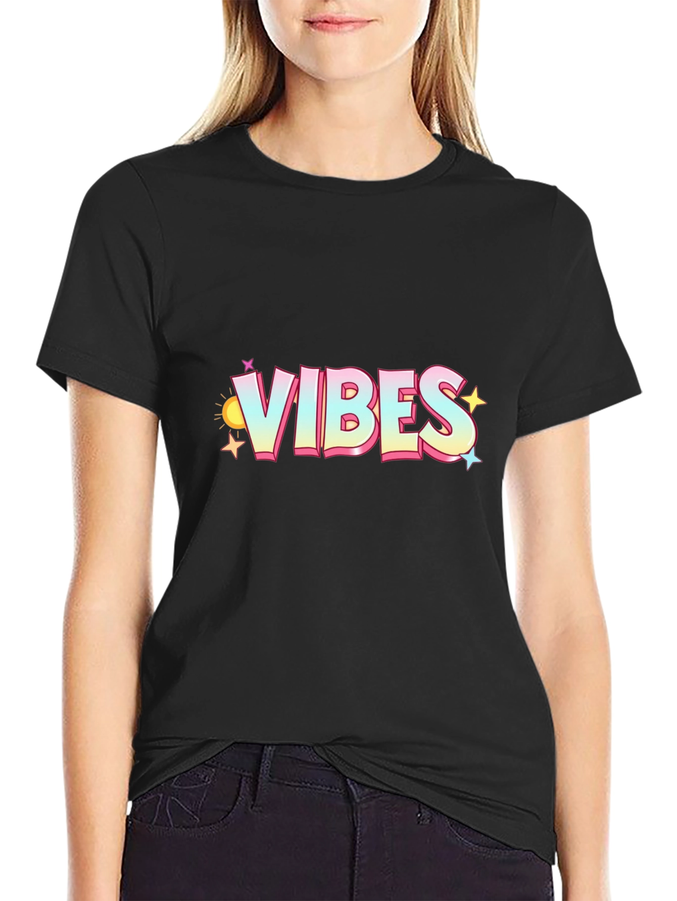 Vibes Graphic Tee - Mens Black T-Shirt