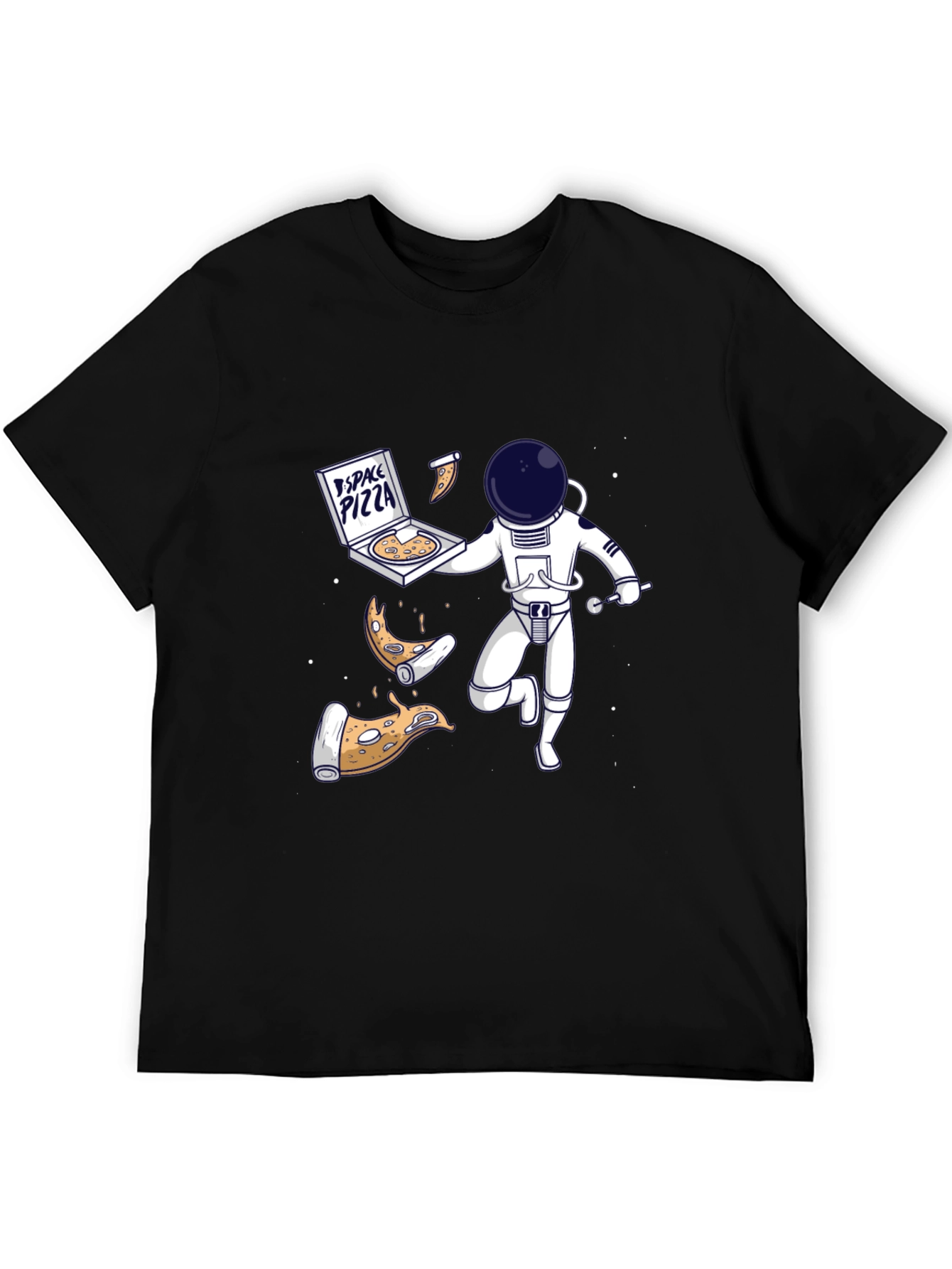 Space Pizza T-Shirt: Astronauts & Pizza in Orbit
