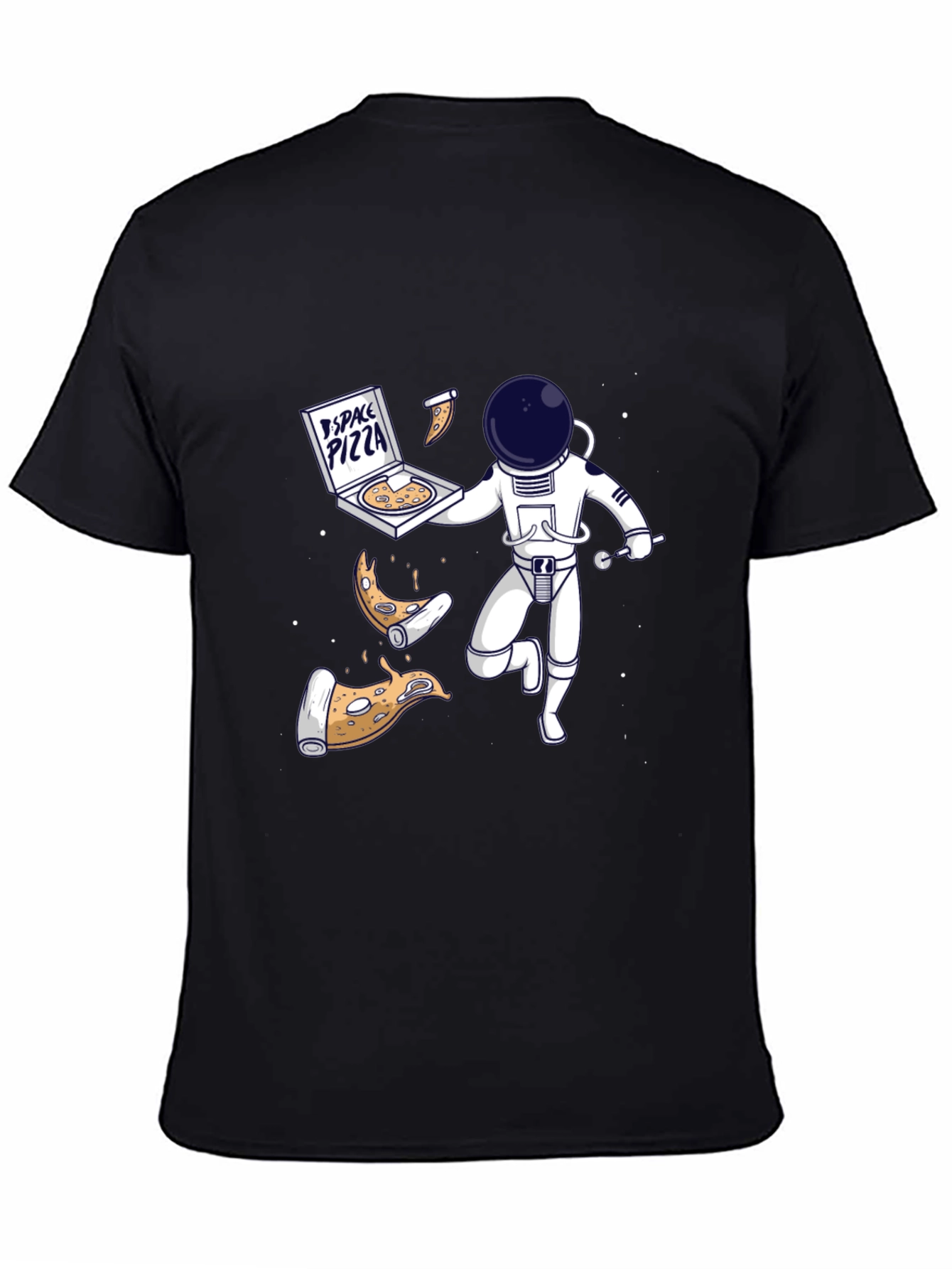 Space Pizza T-Shirt: Astronauts & Pizza in Orbit
