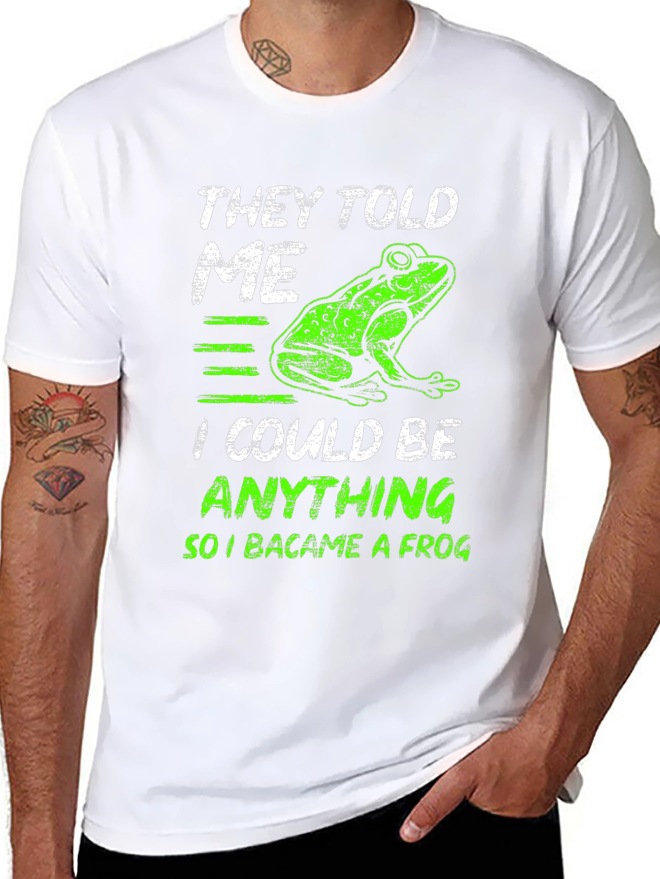 They Told Me I Could Be Anything Frog T-Shirt