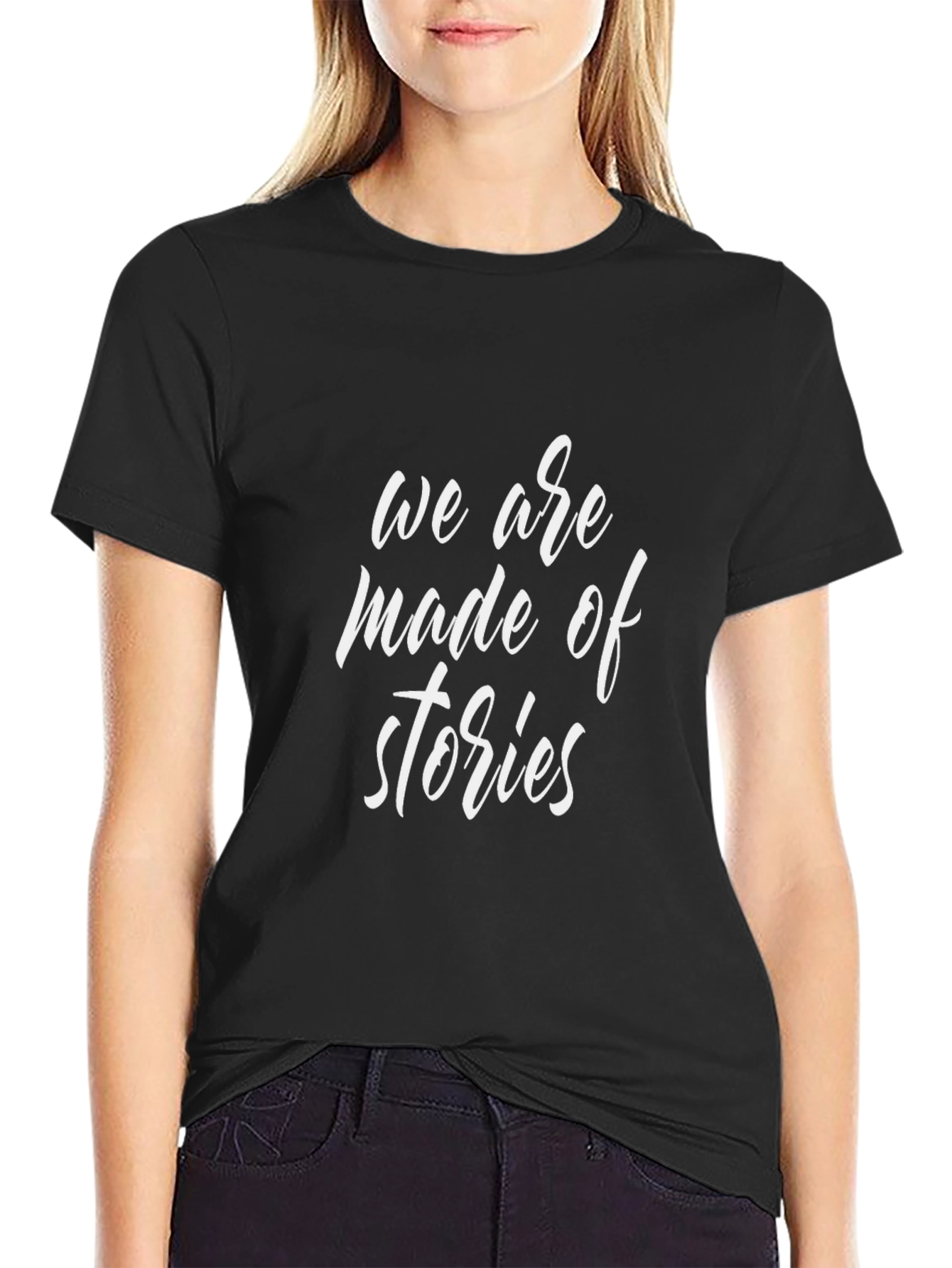 We are made of stories Black T-Shirt
