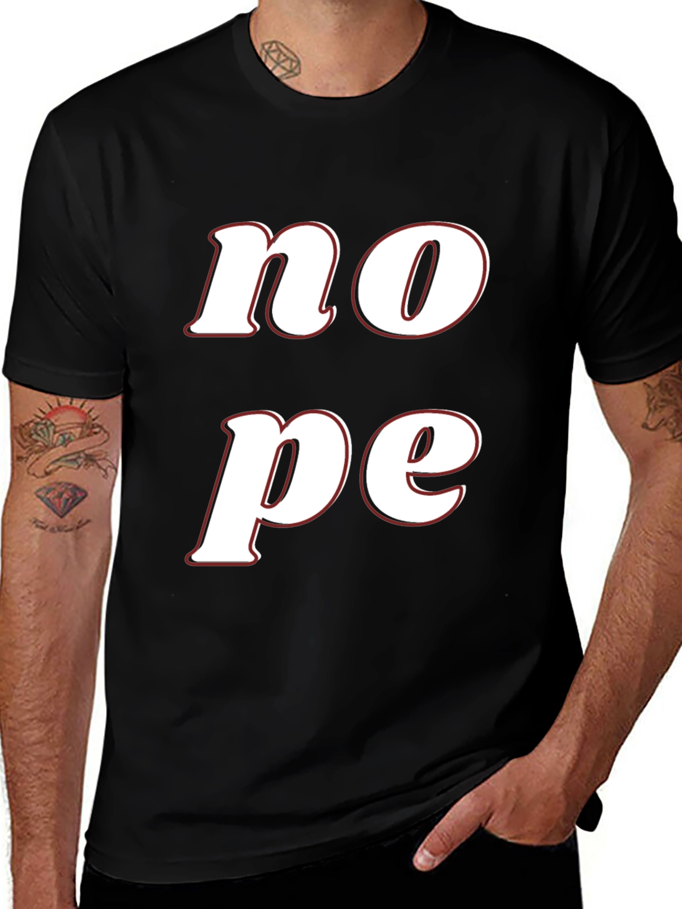 Nope Graphic Tee - Casual Comfort