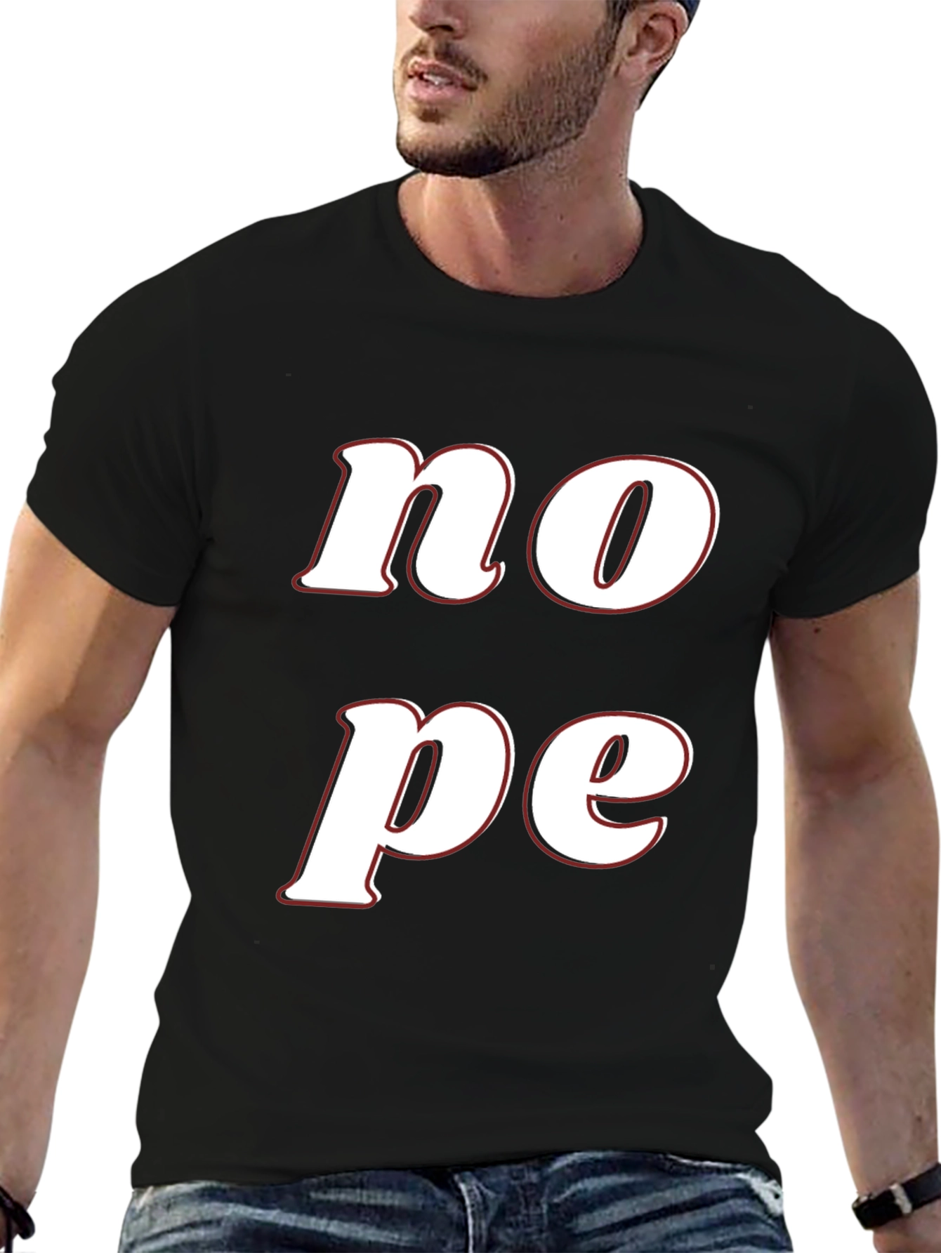Nope Graphic Tee - Casual Comfort