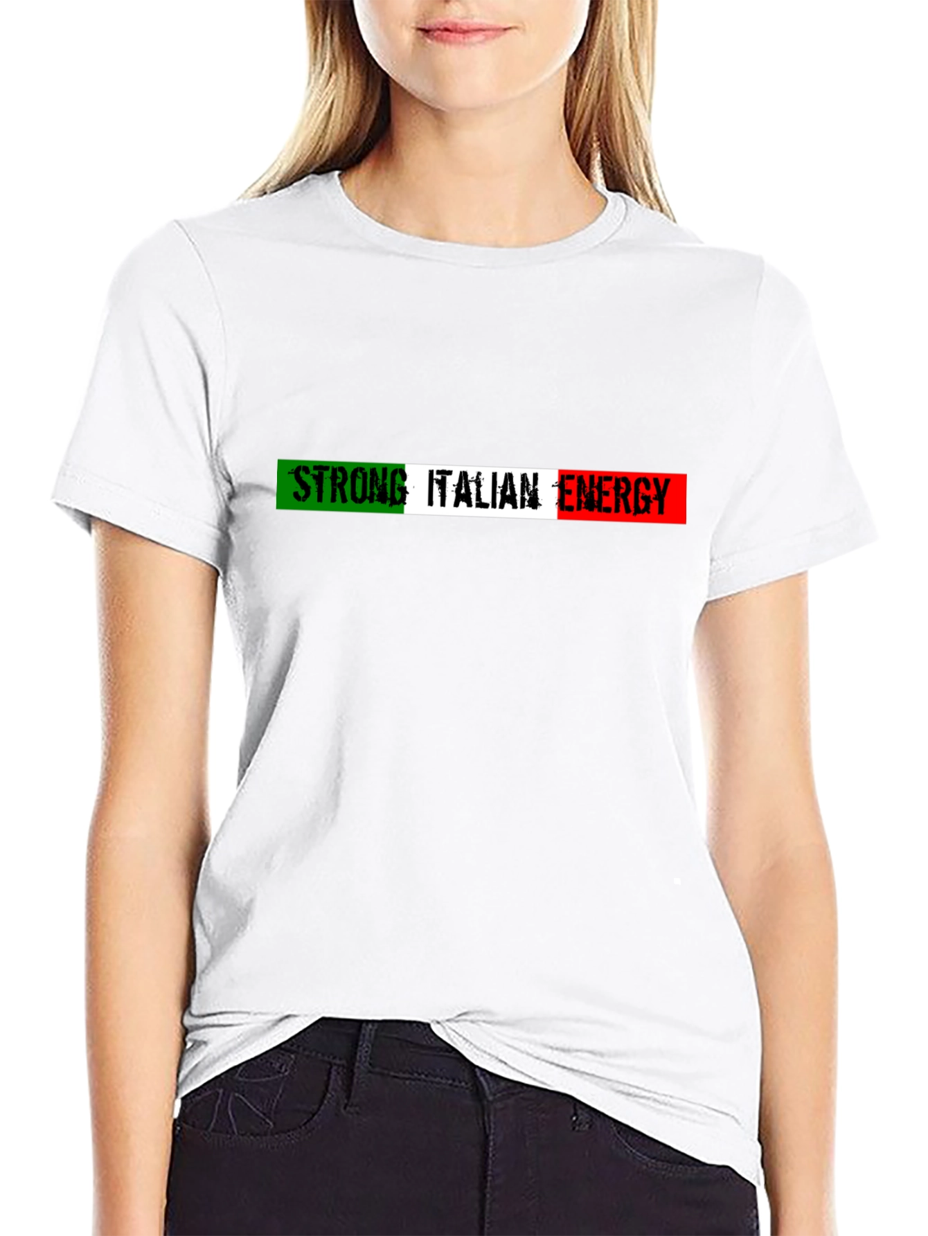Strong Italian Energy Black T-Shirt