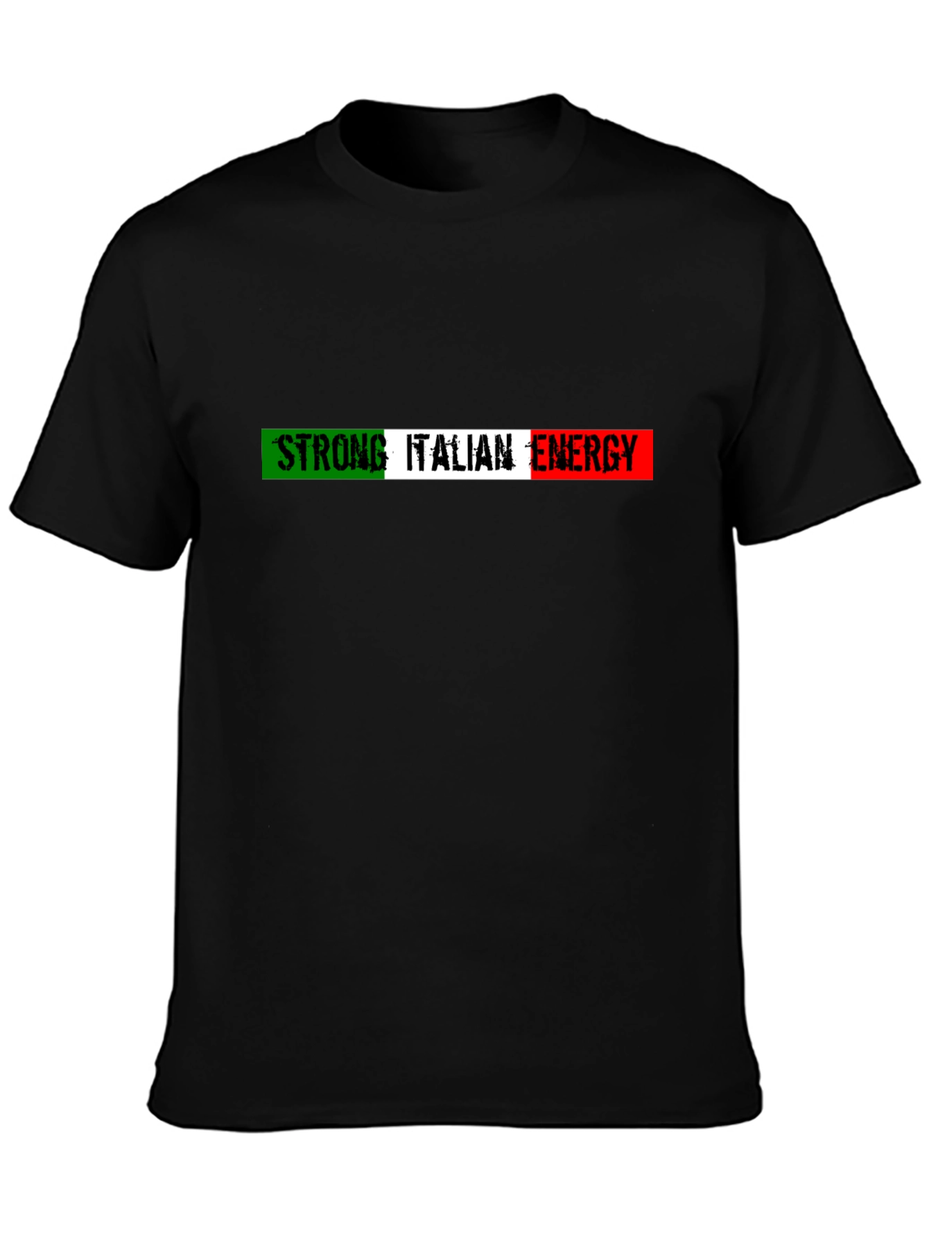 Strong Italian Energy Black T-Shirt