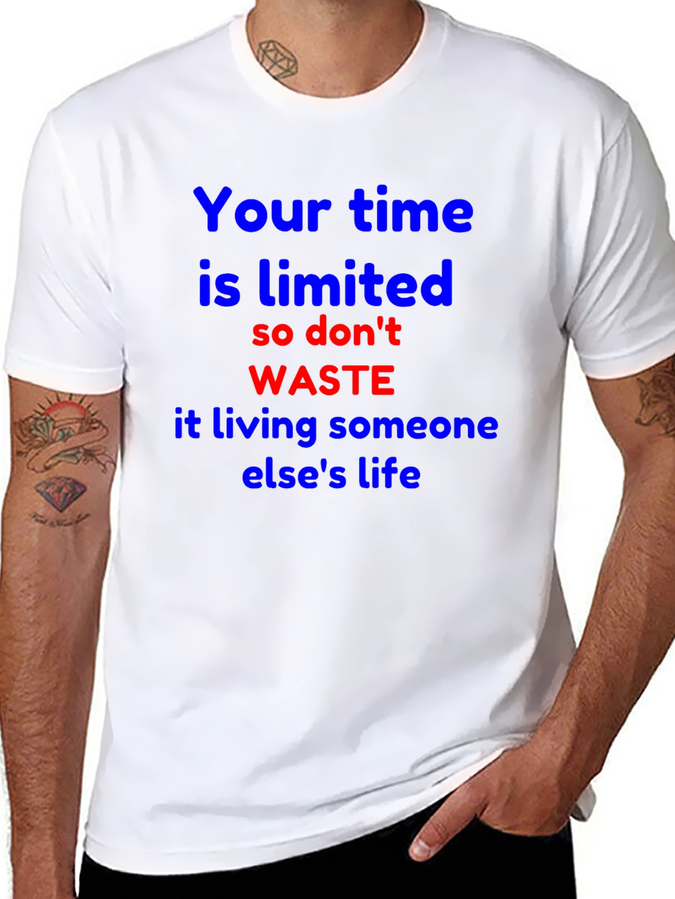 Inspirational T-Shirt - Limited Time Live Your Life