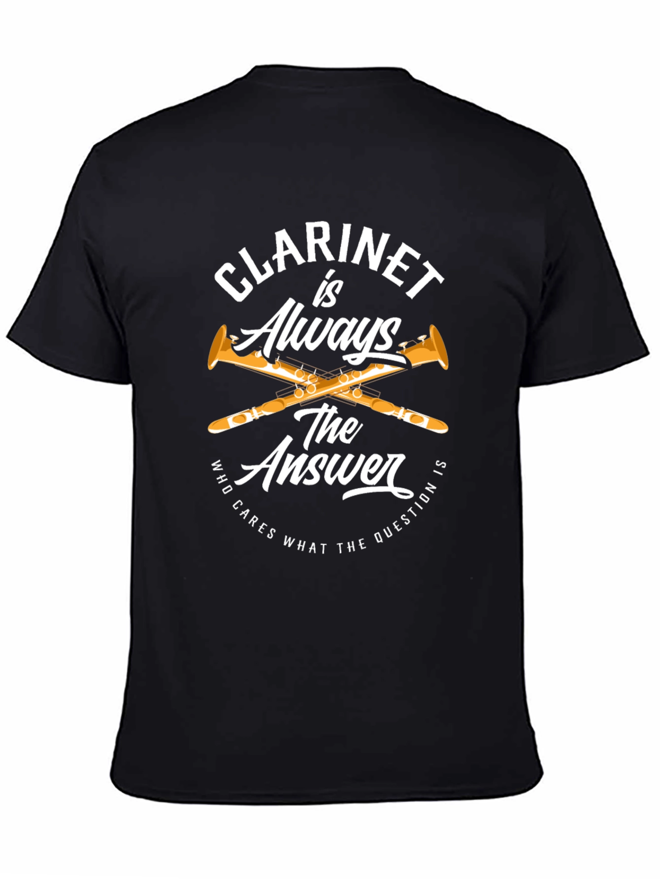 Clarinet is Always the Answer Black T-Shirt