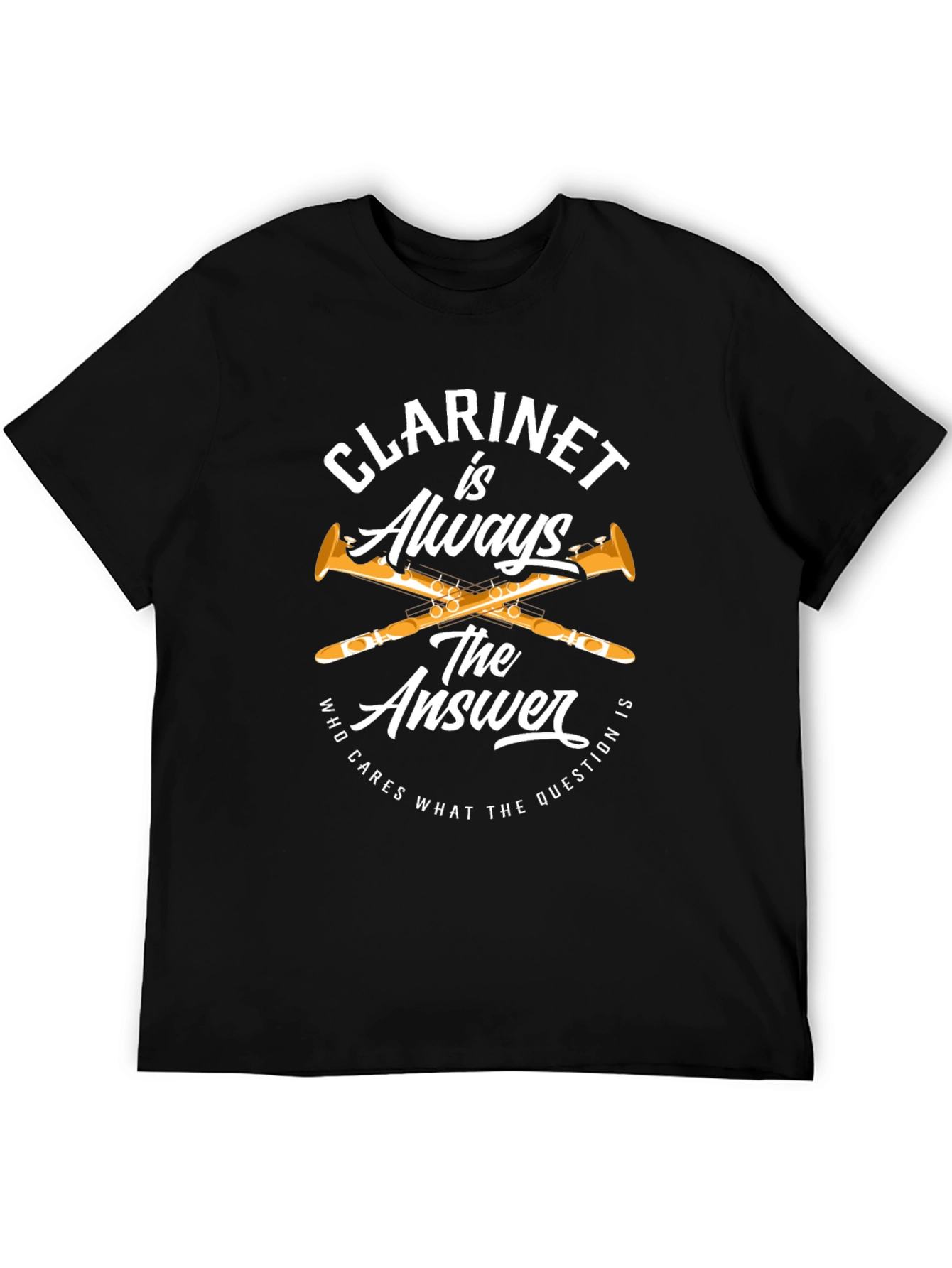 Clarinet is Always the Answer Black T-Shirt