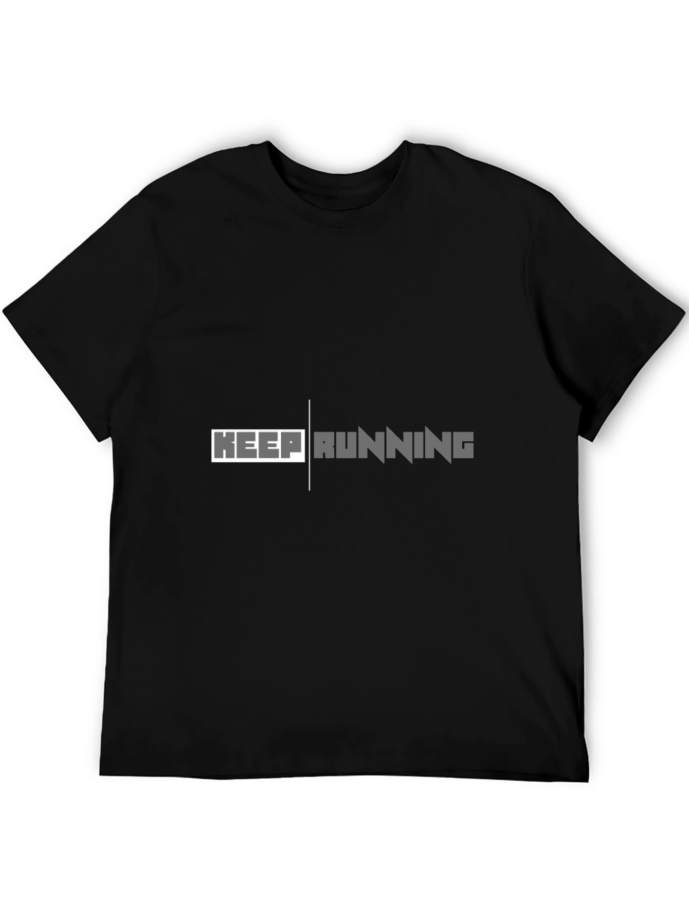Keep Running Black T-Shirt