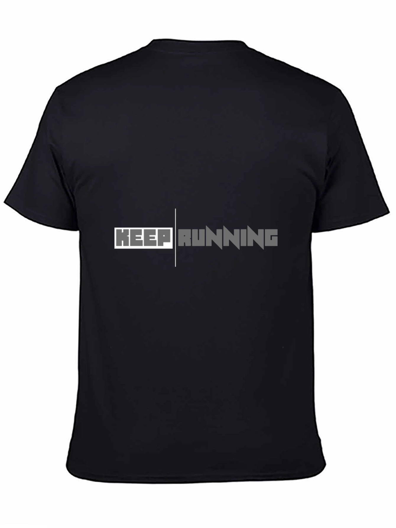 Keep Running Black T-Shirt