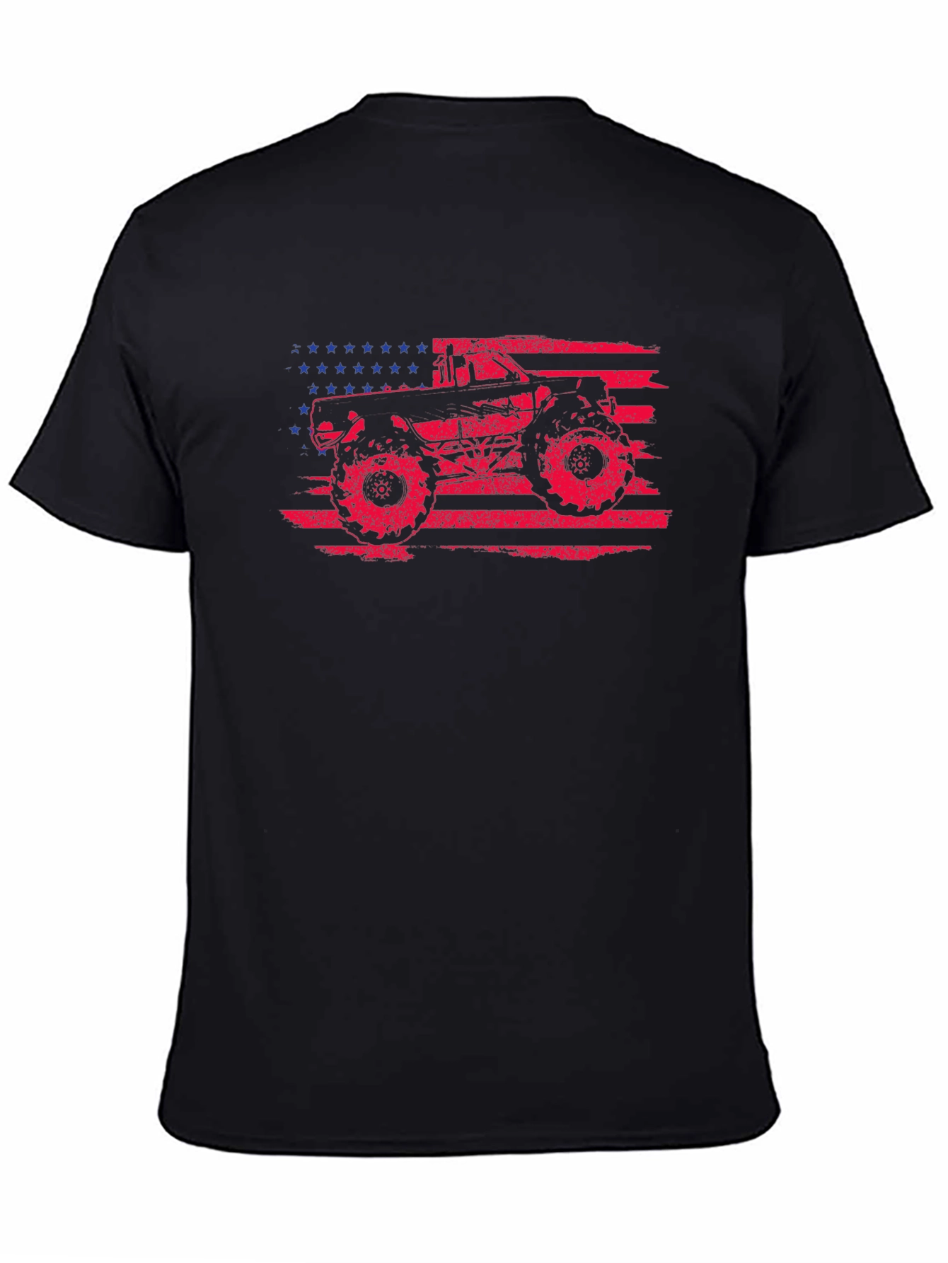American Flag Monster Truck Graphic Tee