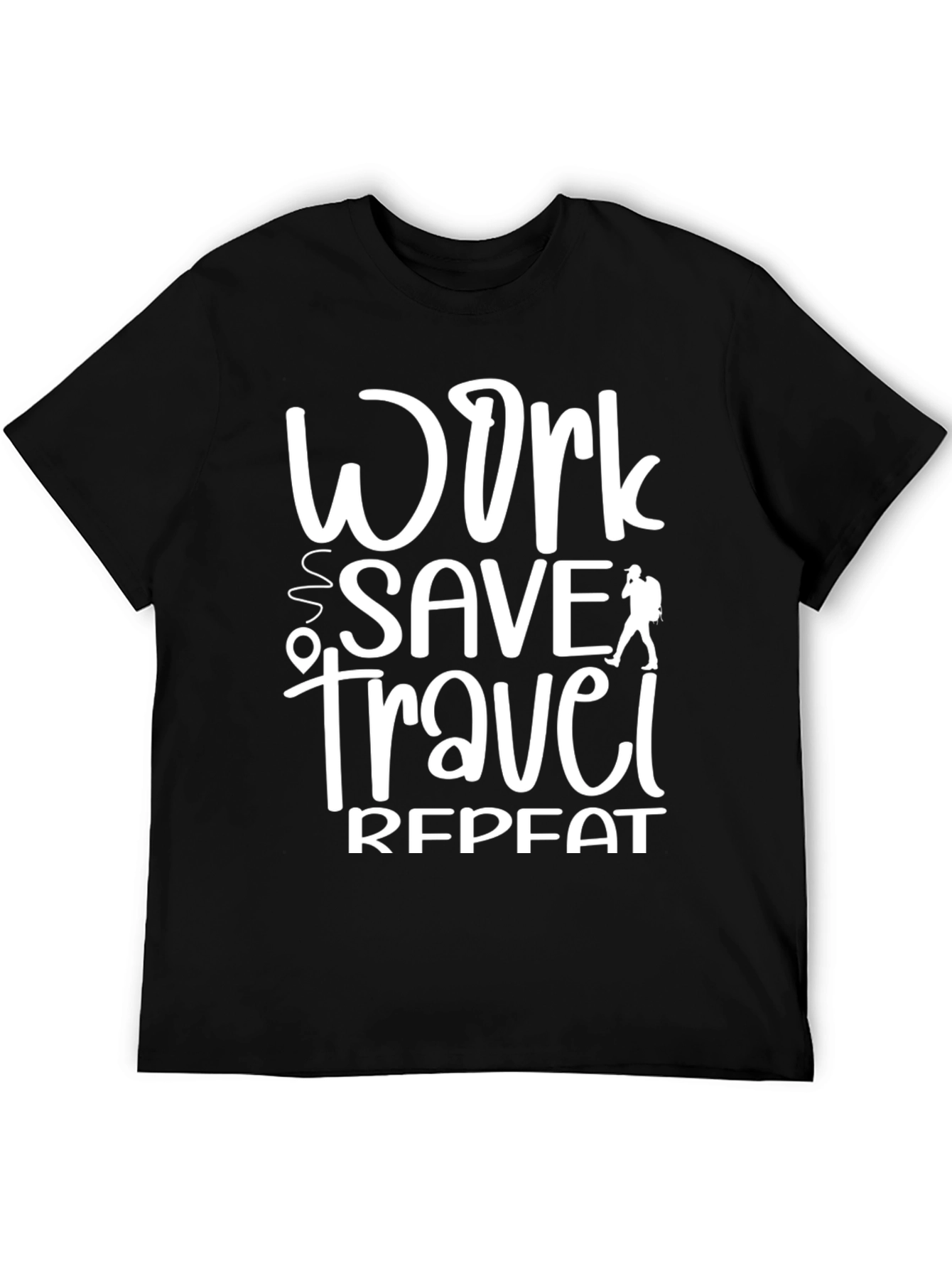 Work Save Travel Repeat Graphic Tee
