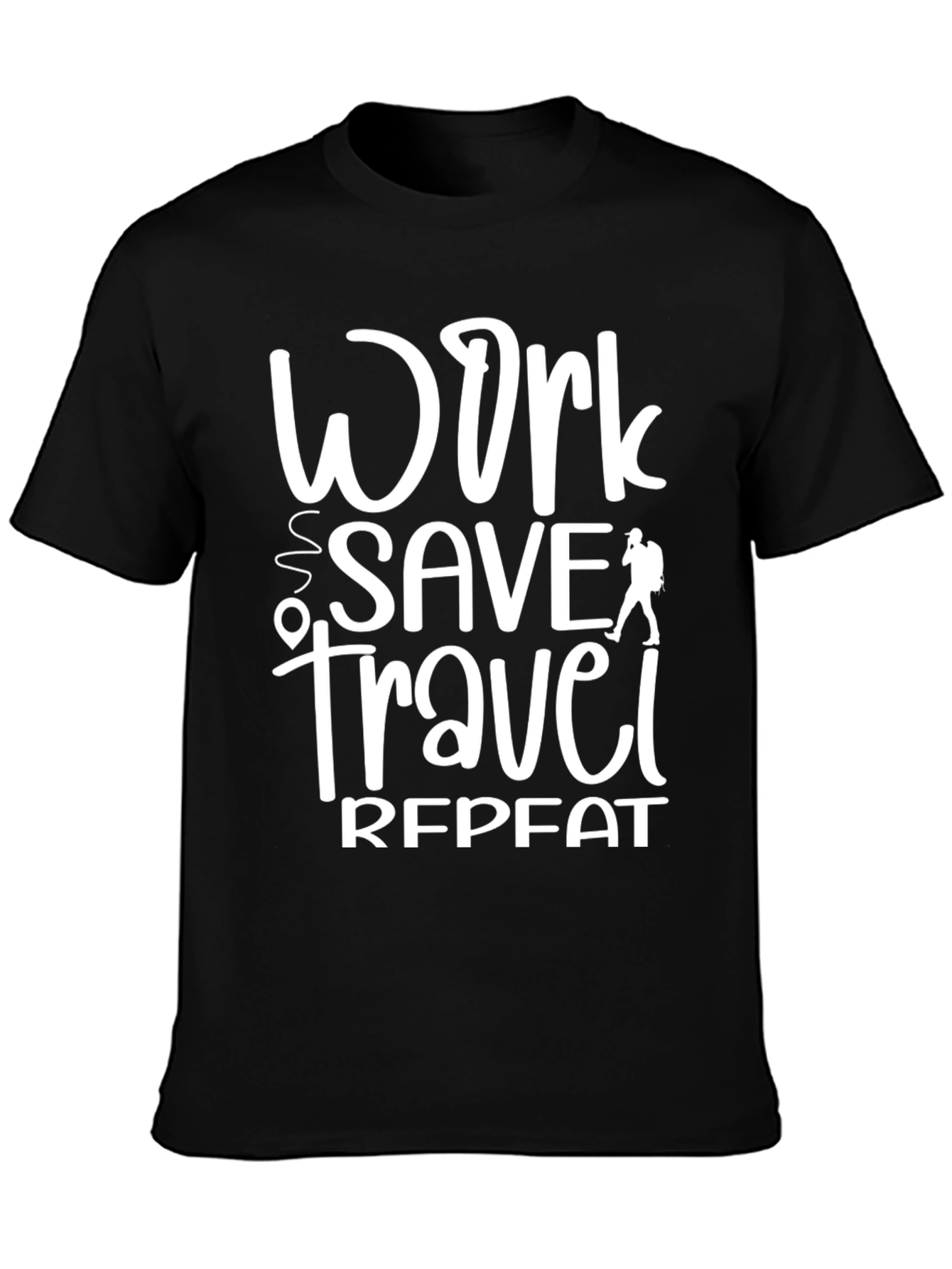 Work Save Travel Repeat Graphic Tee