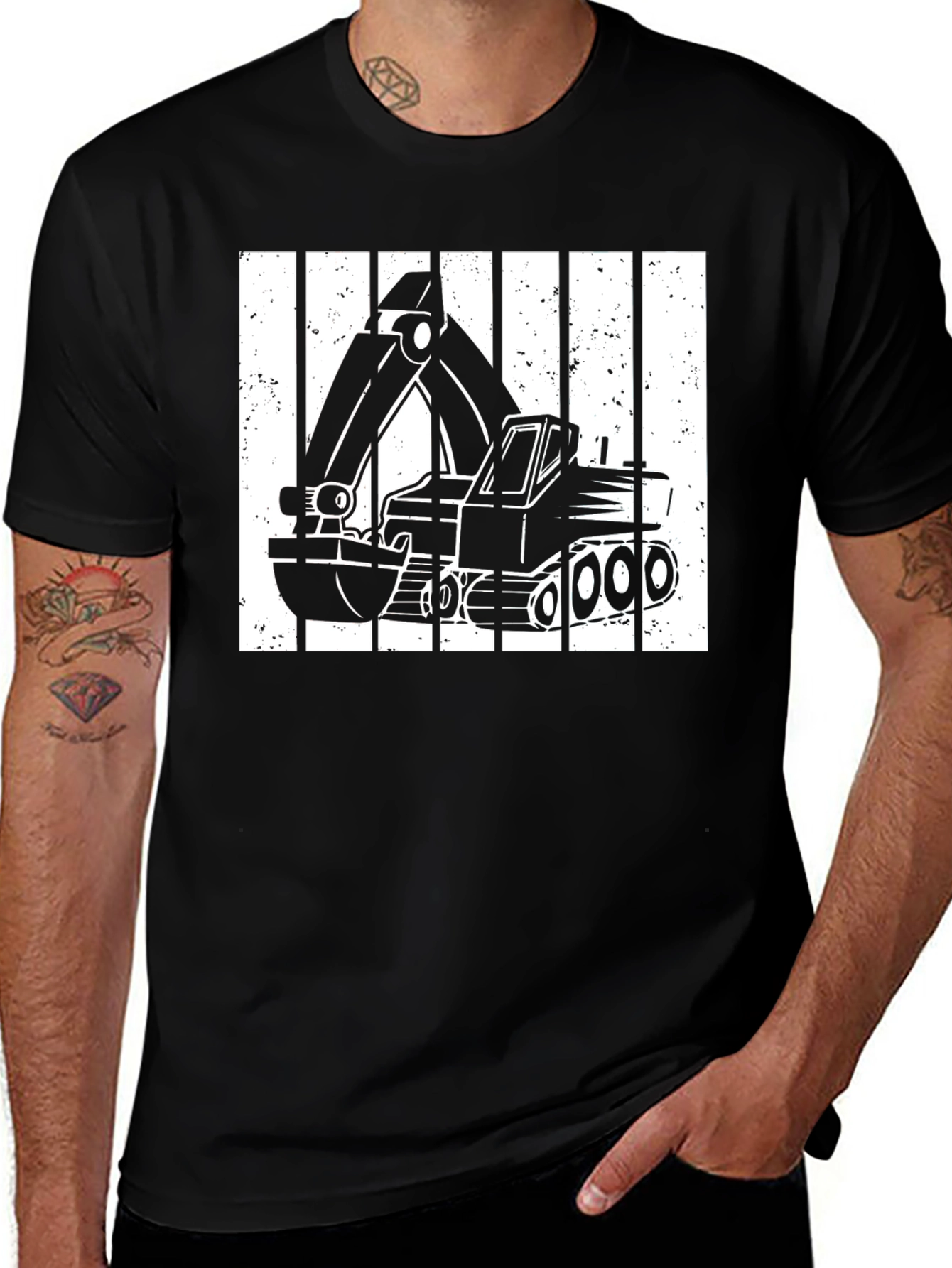 Excavator Construction T-Shirt