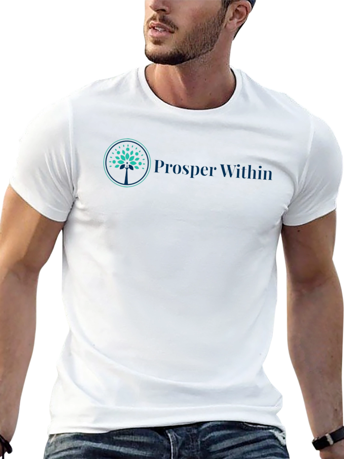 Prosper Within Black Tee - Grow Your Mindset