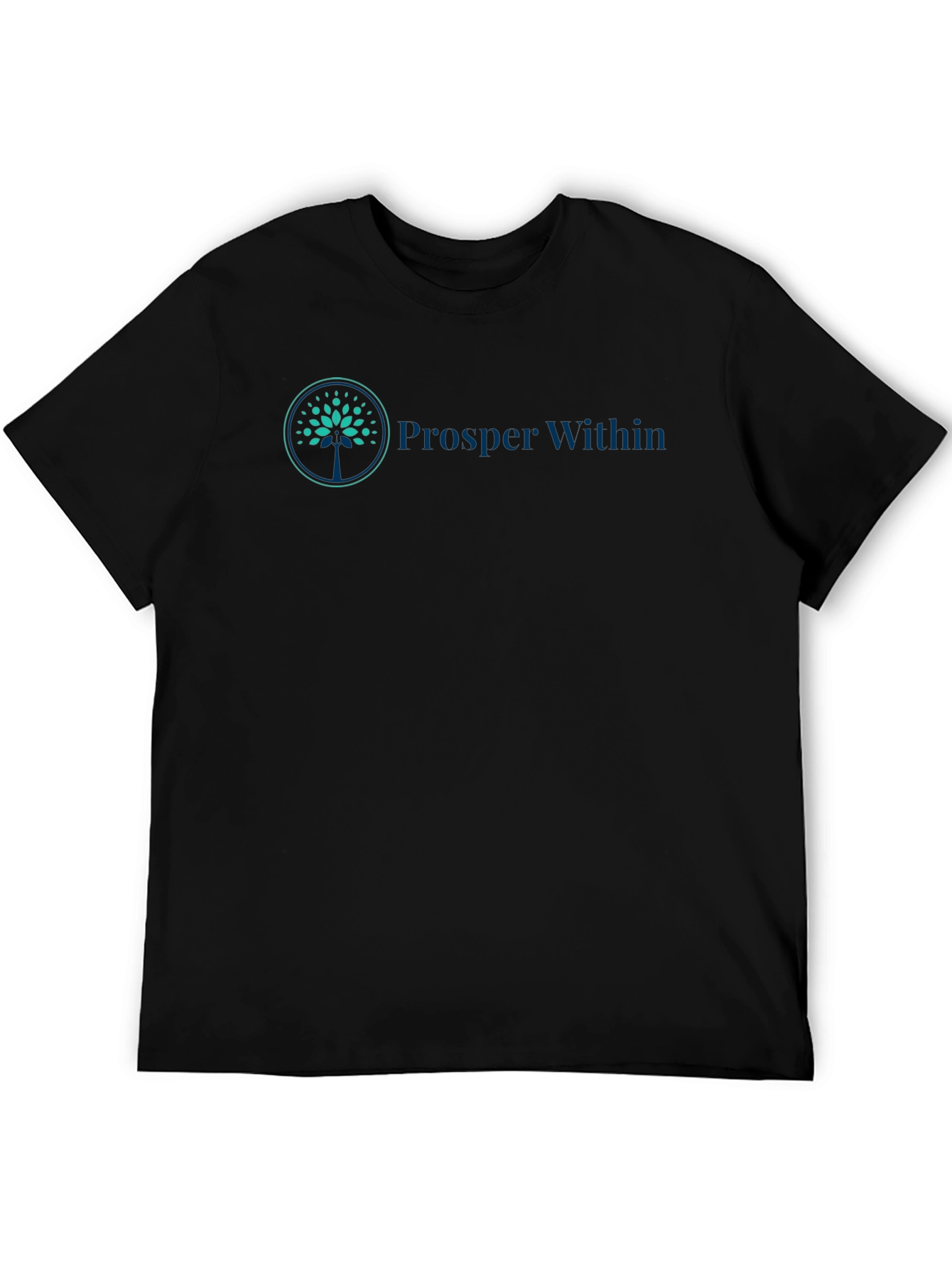 Prosper Within Black Tee - Grow Your Mindset