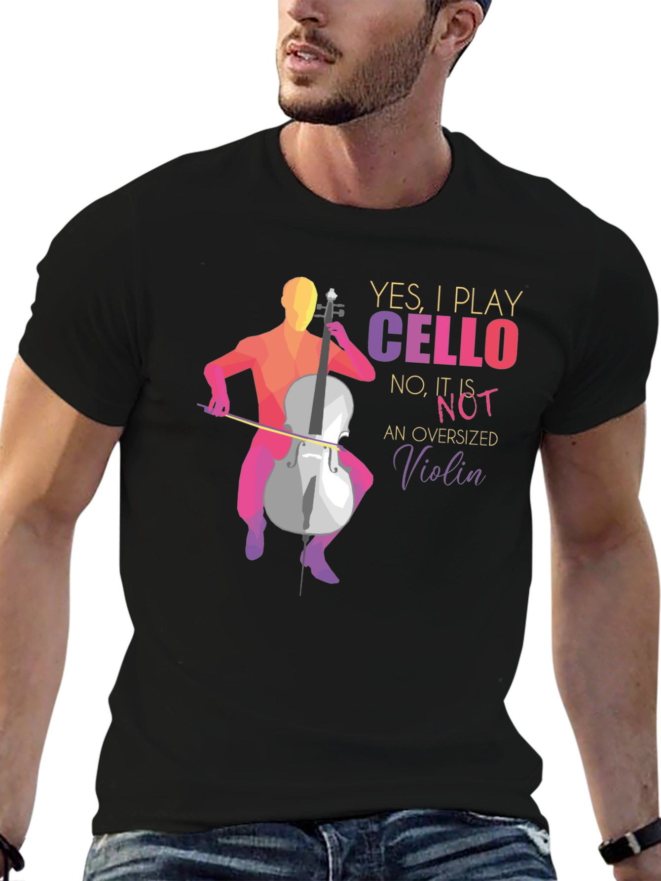Yes I Play Cello T-Shirt - Music Lover Tee
