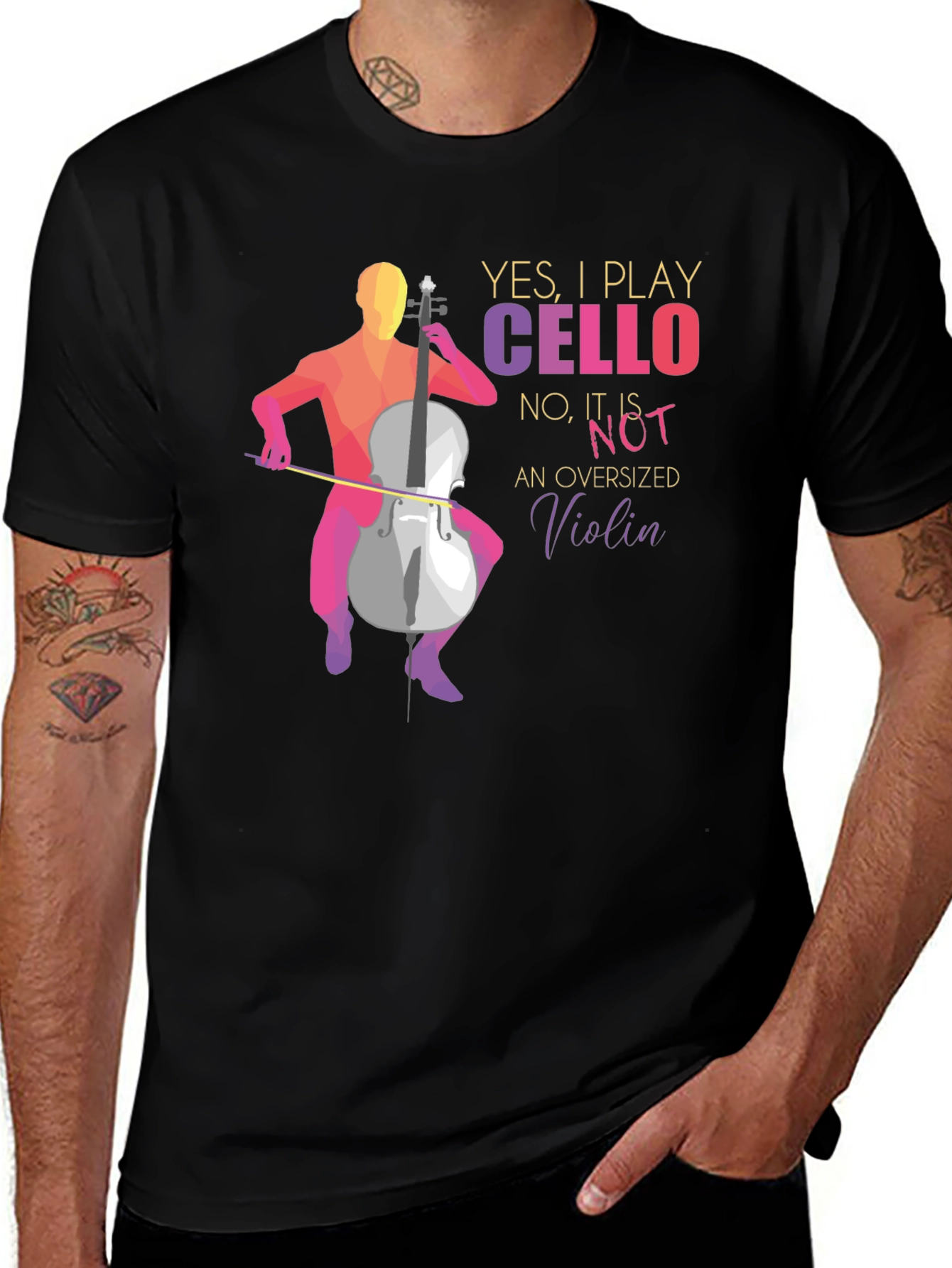 Yes I Play Cello T-Shirt - Music Lover Tee
