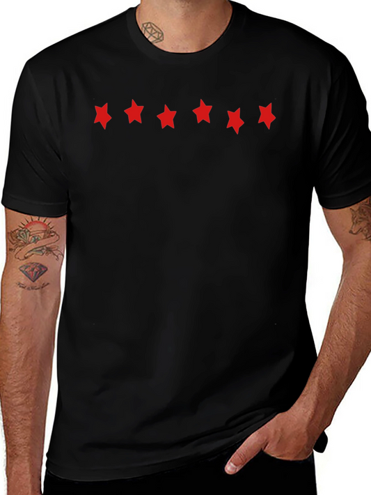Five Star Black Tee - Premium Casual Comfort