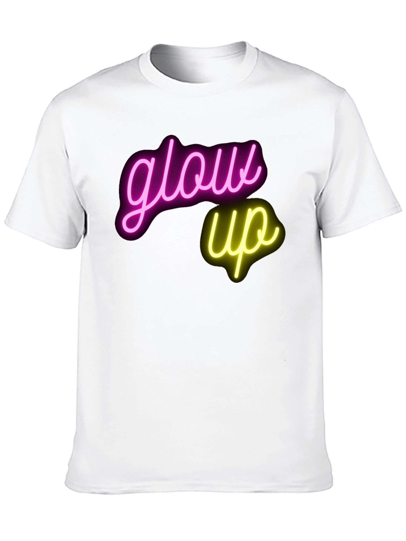 Glow Up Graphic T-Shirt - Neon Design