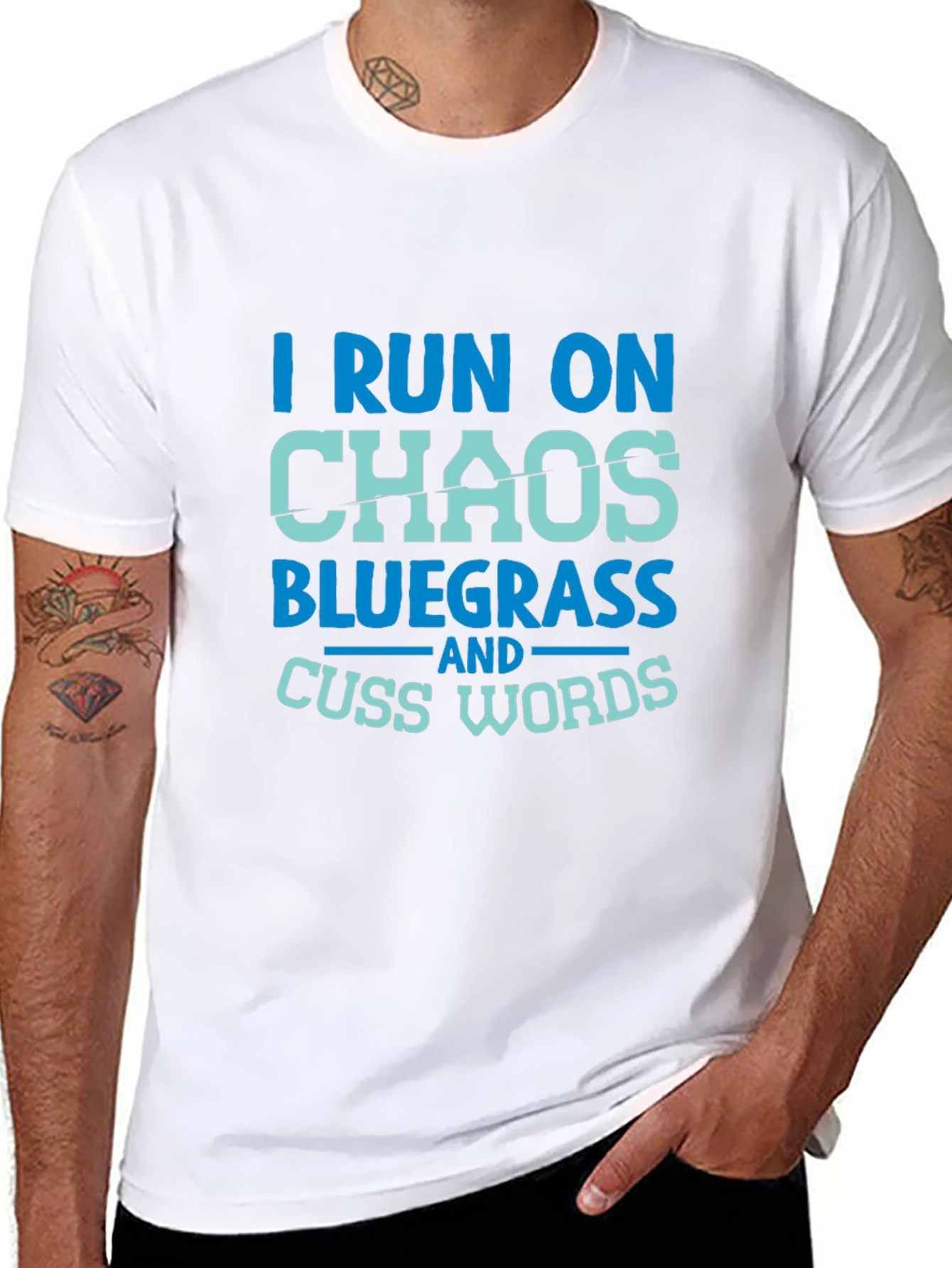 I Run on Chaos Bluegrass T-Shirt