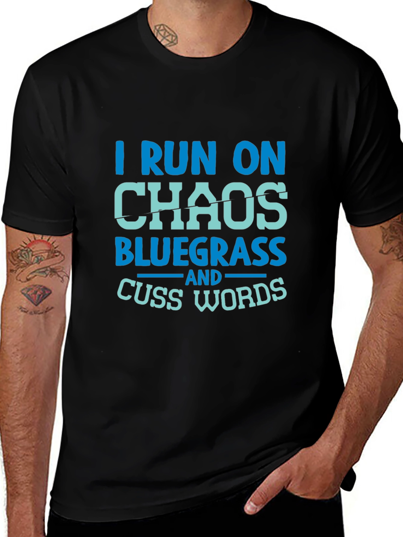 I Run on Chaos Bluegrass T-Shirt