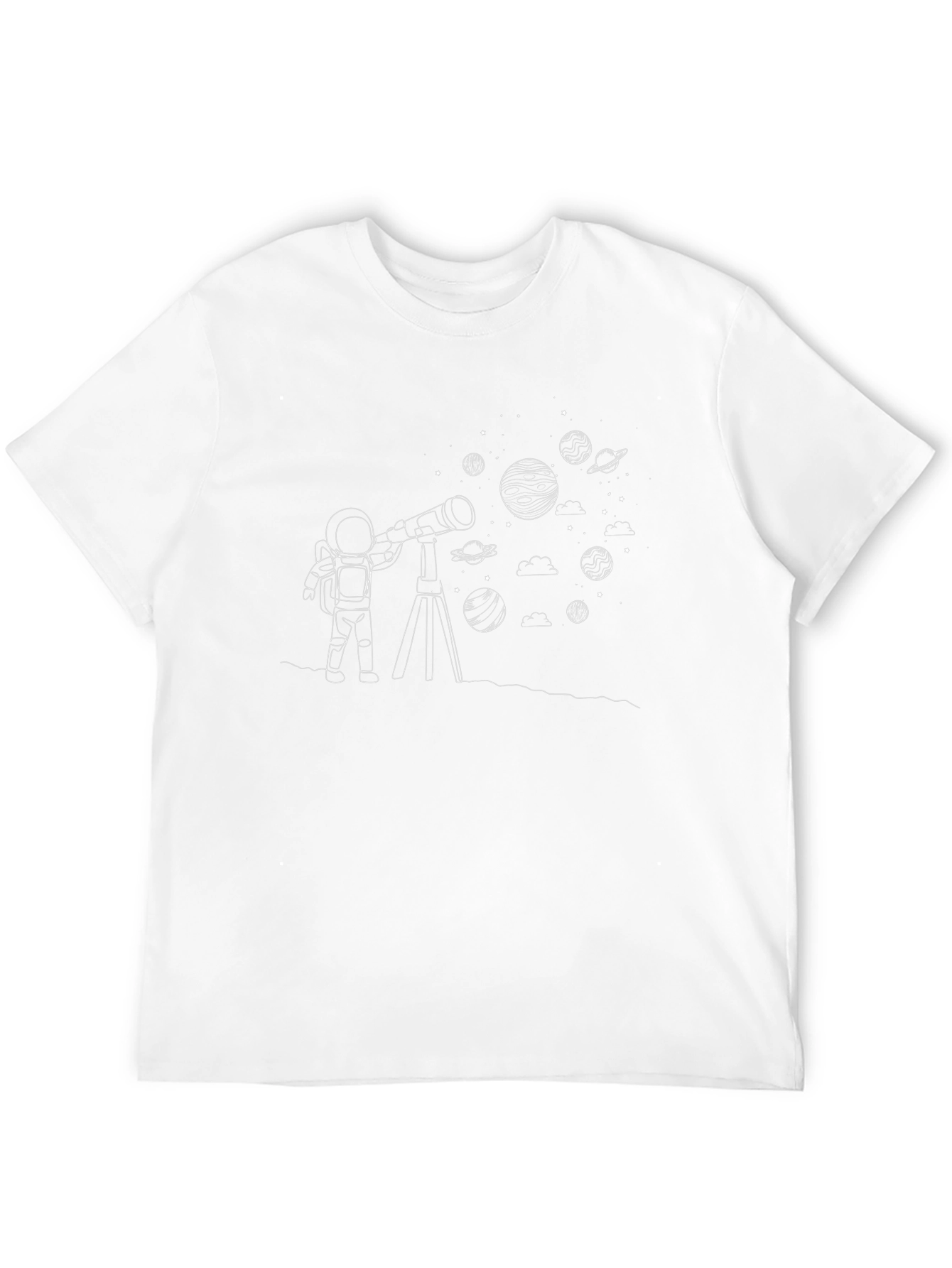 Astronaut Space Explorer Graphic Tee - Black
