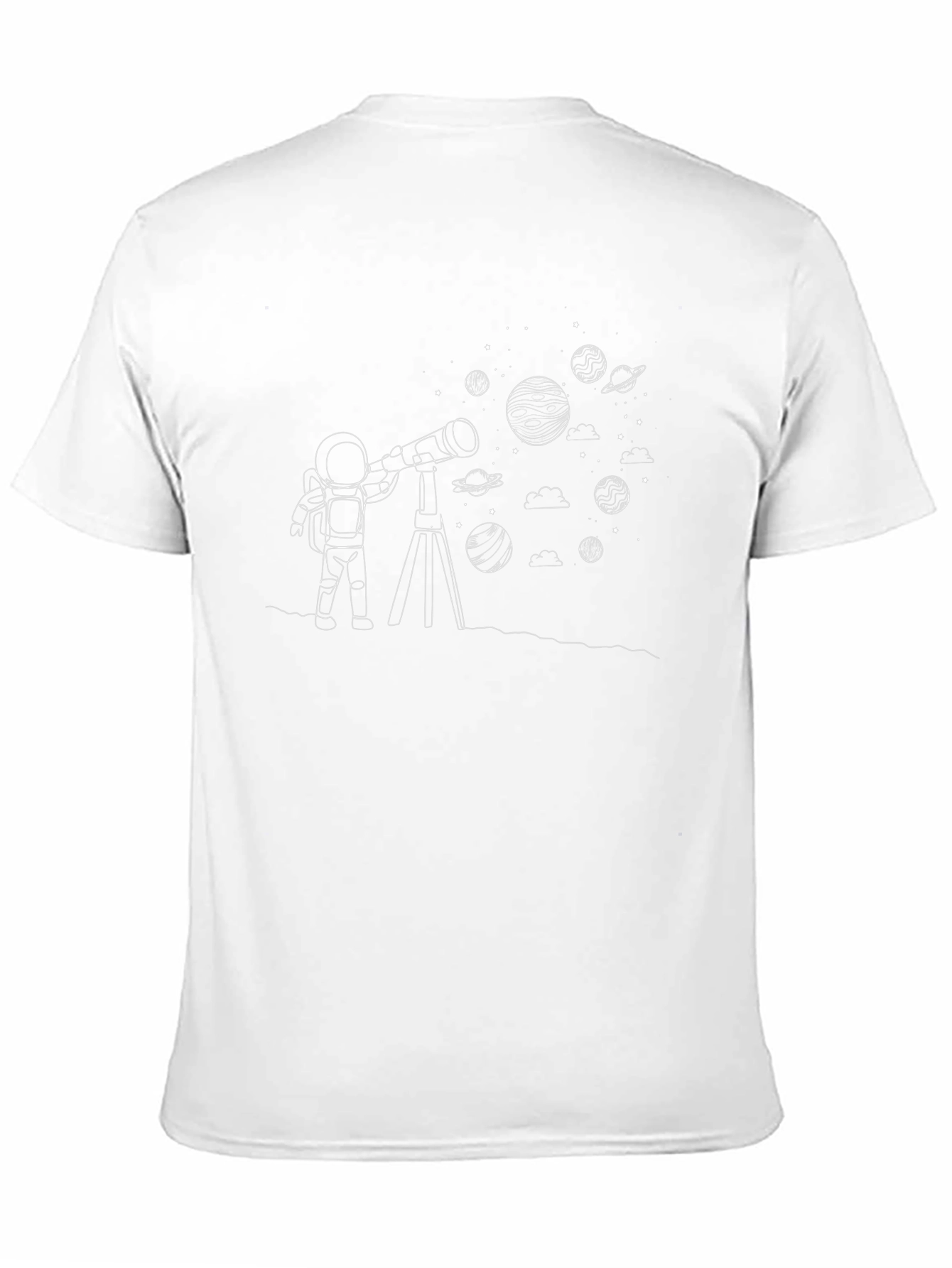 Astronaut Space Explorer Graphic Tee - Black