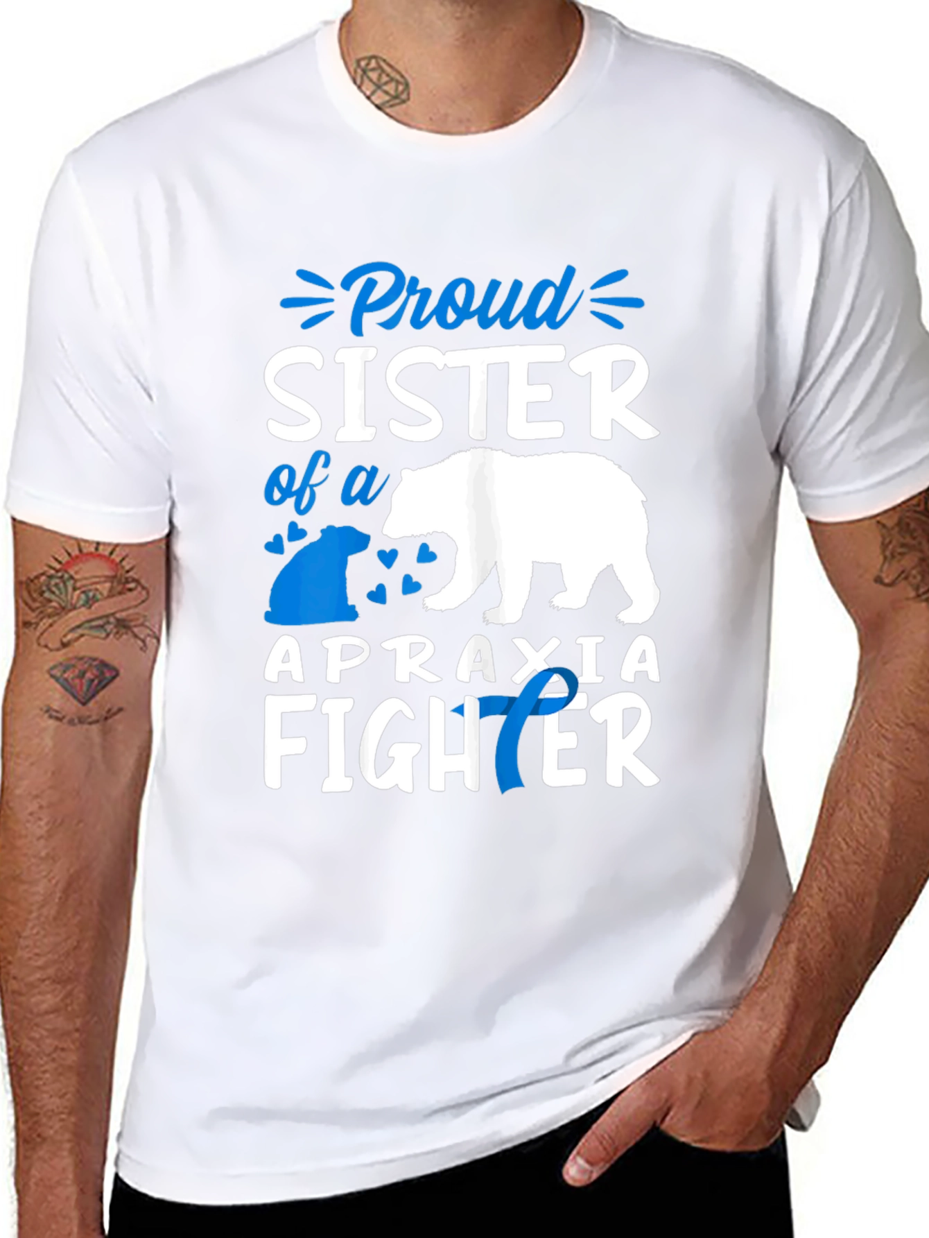 Proud Sister Apraxia Fighter T-Shirt