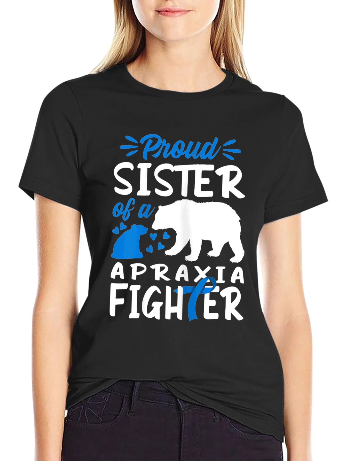 Proud Sister Apraxia Fighter T-Shirt