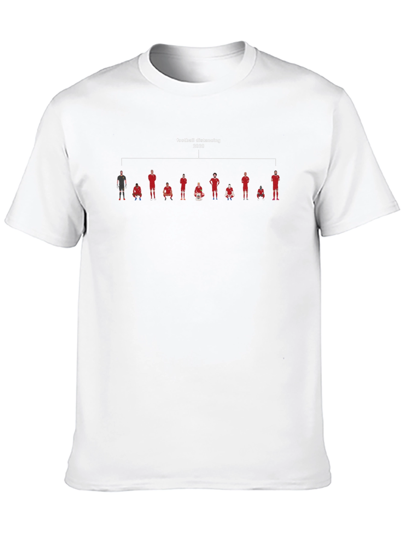 Football Distancing 2020 Black T-Shirt