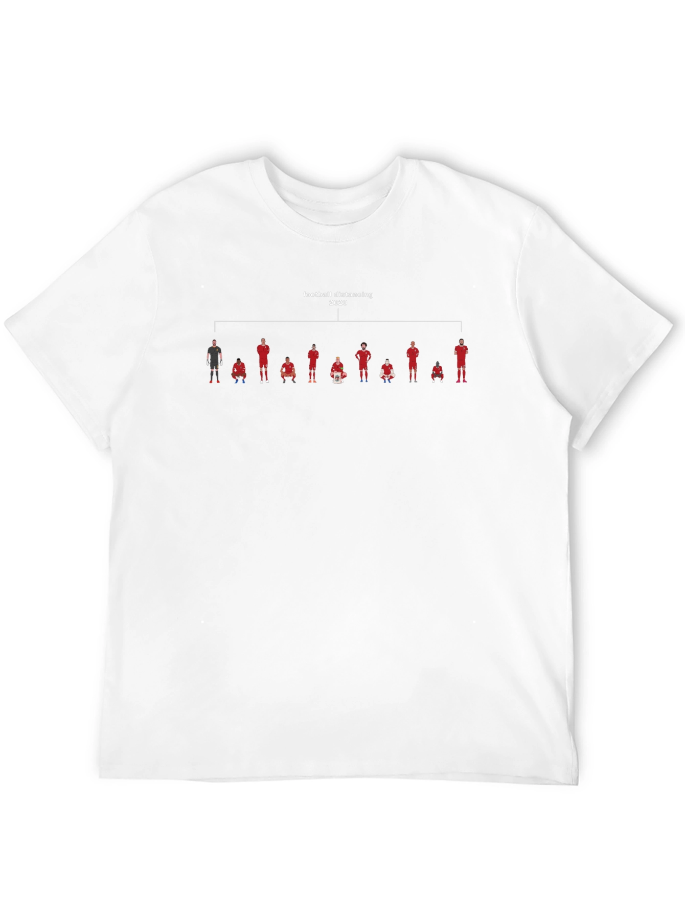 Football Distancing 2020 Black T-Shirt