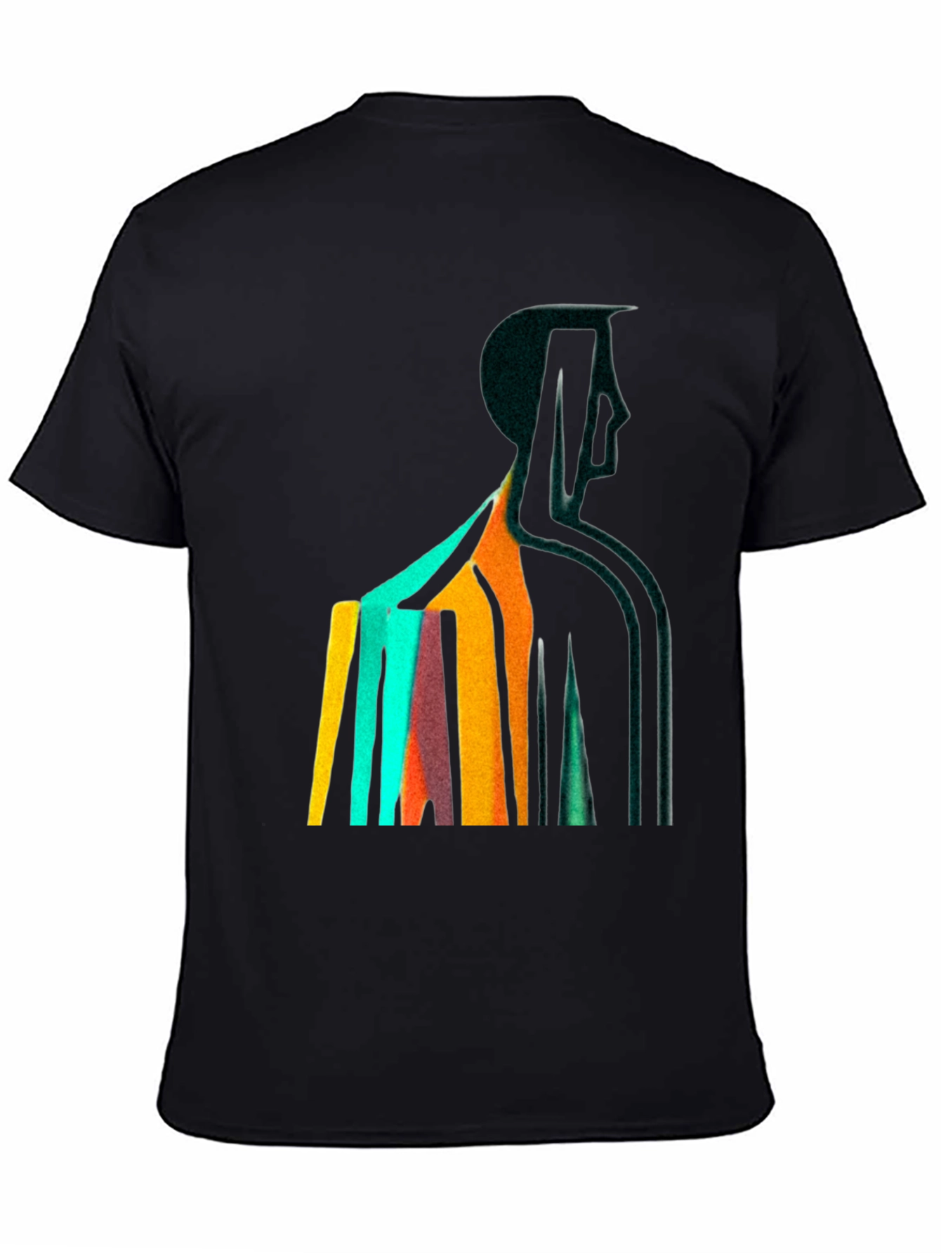 Abstract Figure Graphic Tee - Modern Art T-Shirt