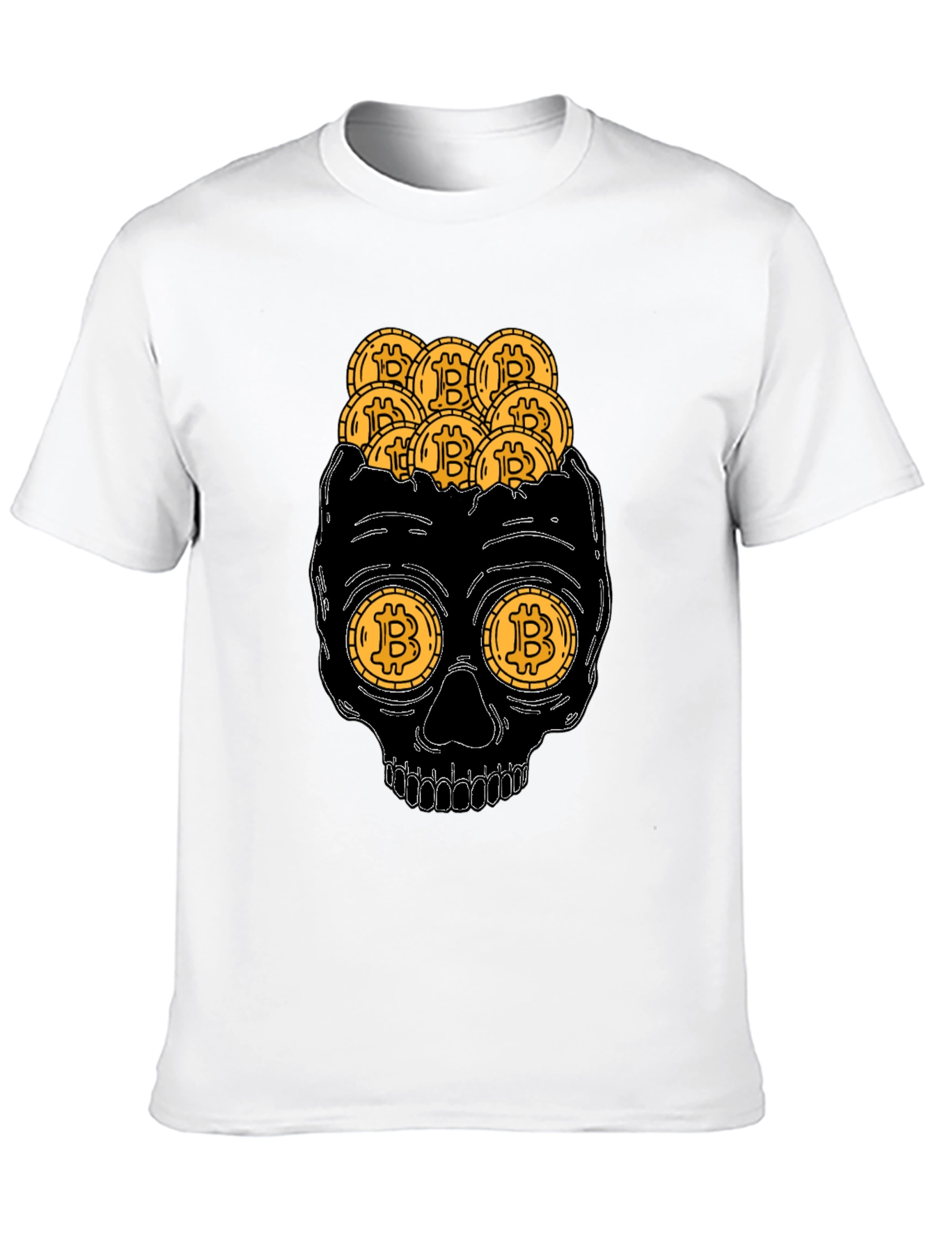 Bitcoin Skull T-Shirt - Crypto Currency Graphic Tee