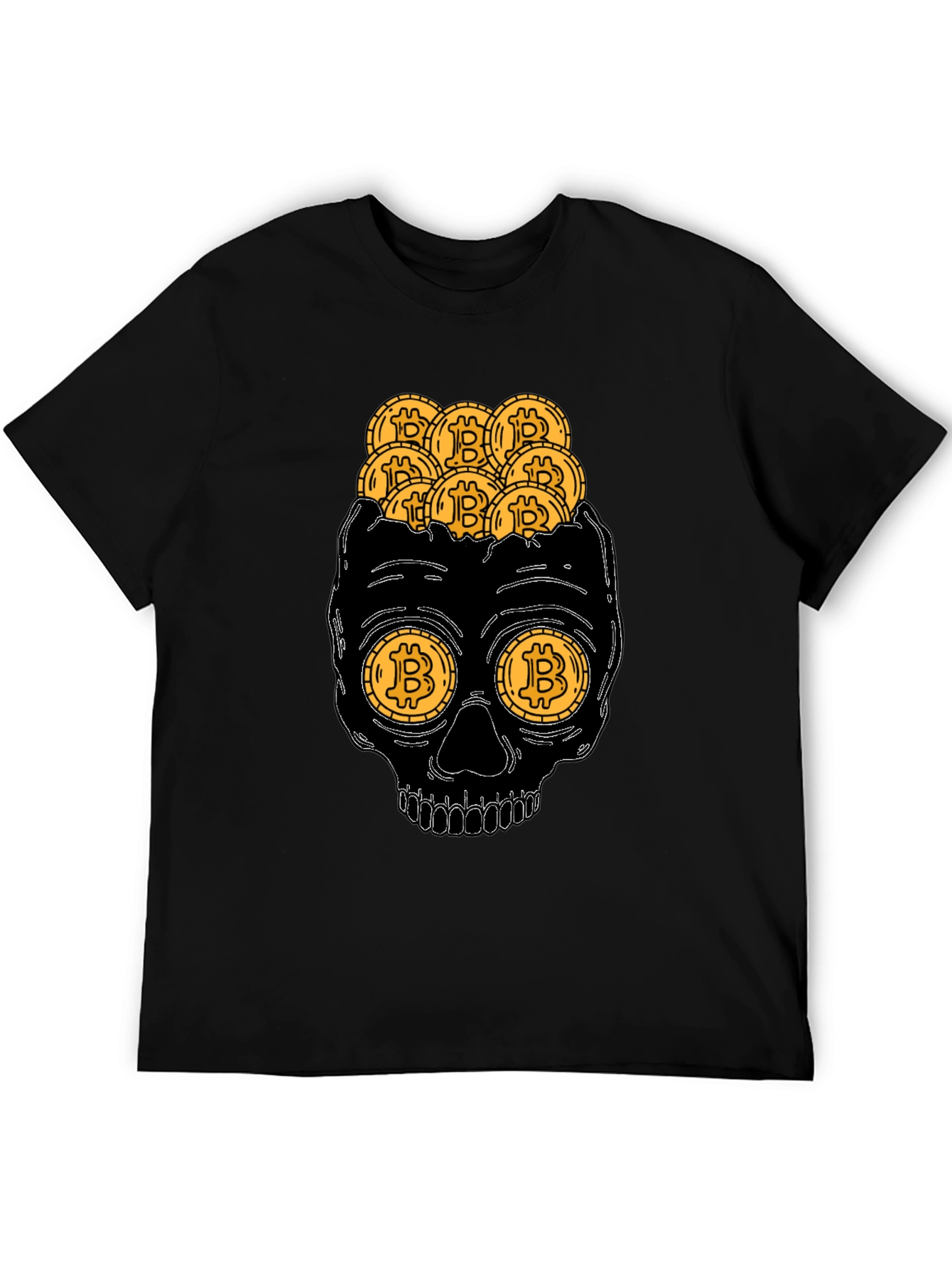Bitcoin Skull T-Shirt - Crypto Currency Graphic Tee