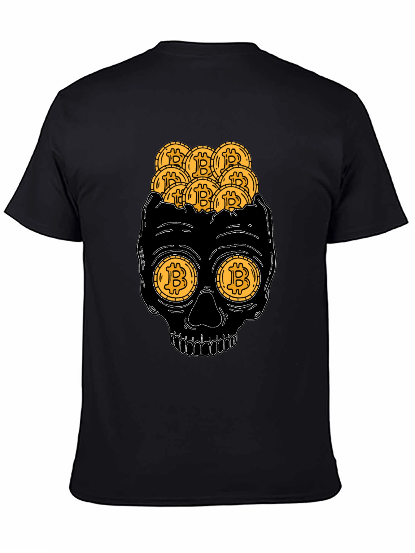 Bitcoin Skull T-Shirt - Crypto Currency Graphic Tee