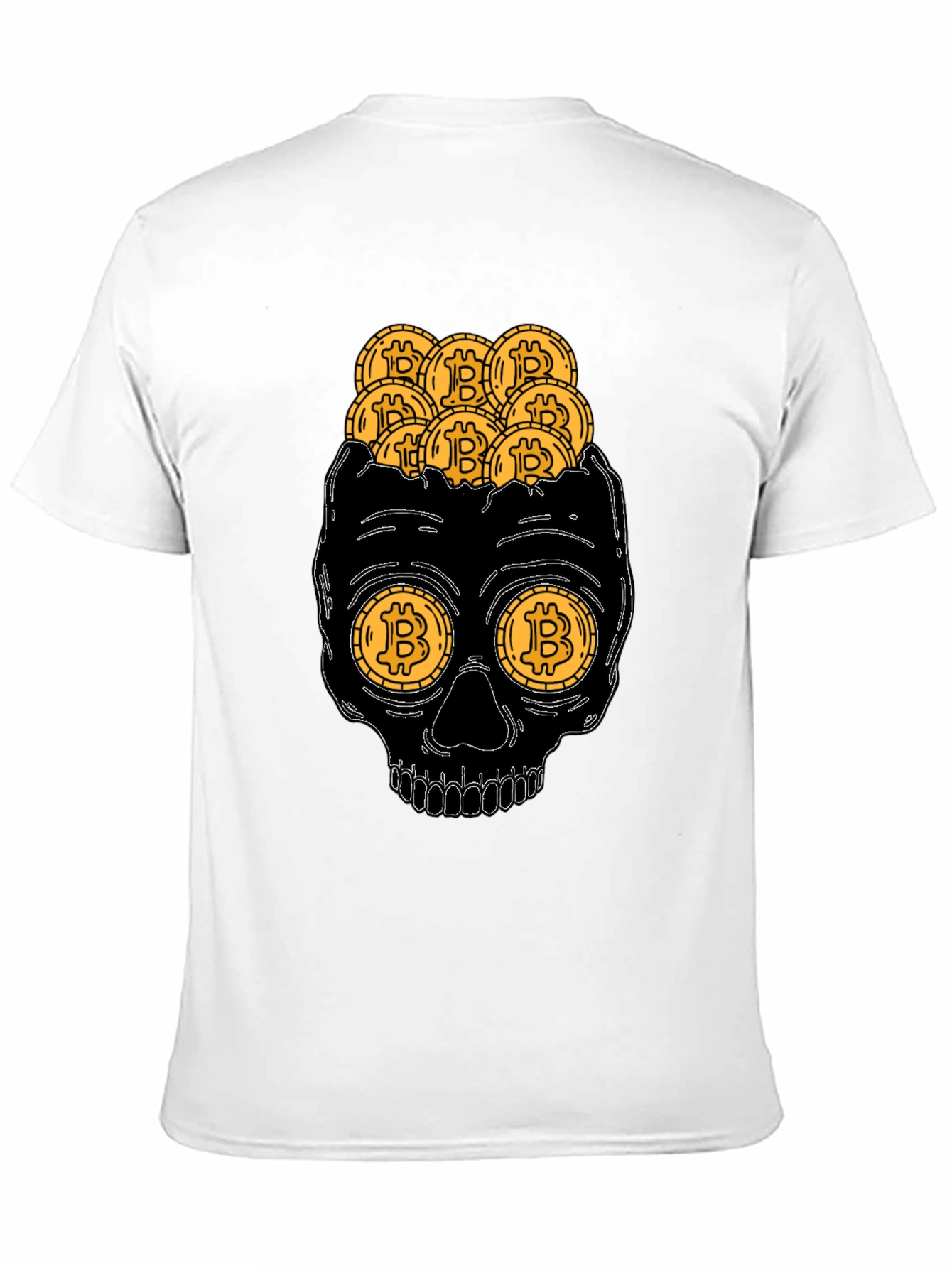 Bitcoin Skull T-Shirt - Crypto Currency Graphic Tee
