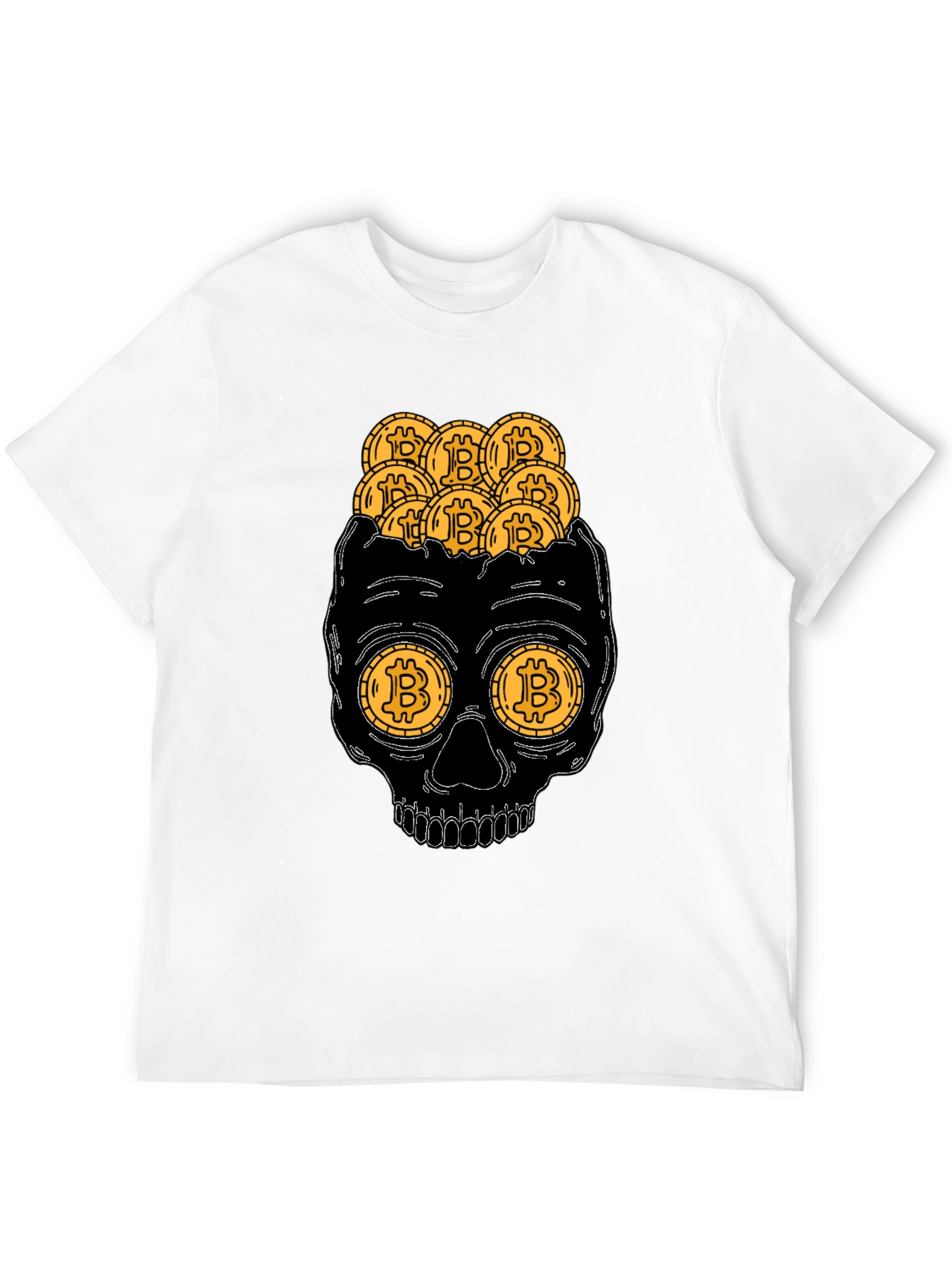 Bitcoin Skull T-Shirt - Crypto Currency Graphic Tee