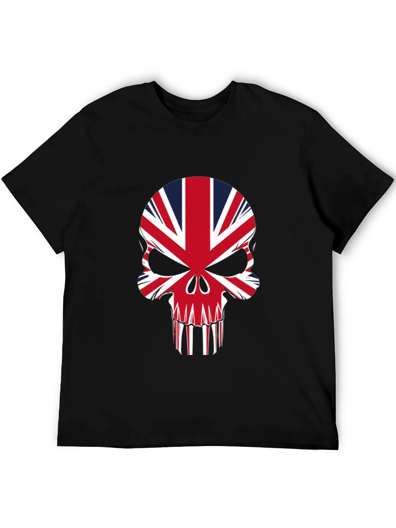 Union Jack Skull Graphic Tee - Black