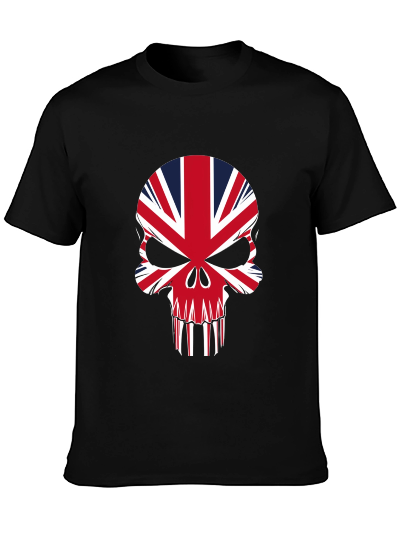 Union Jack Skull Graphic Tee - Black