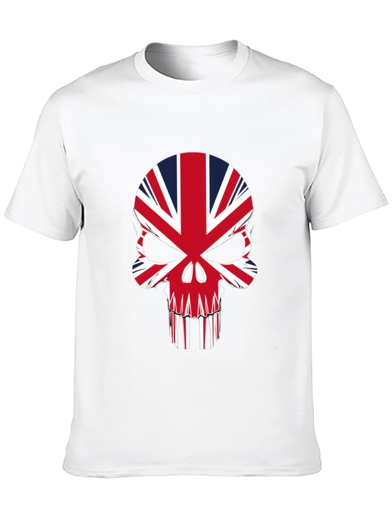 Union Jack Skull Graphic Tee - Black