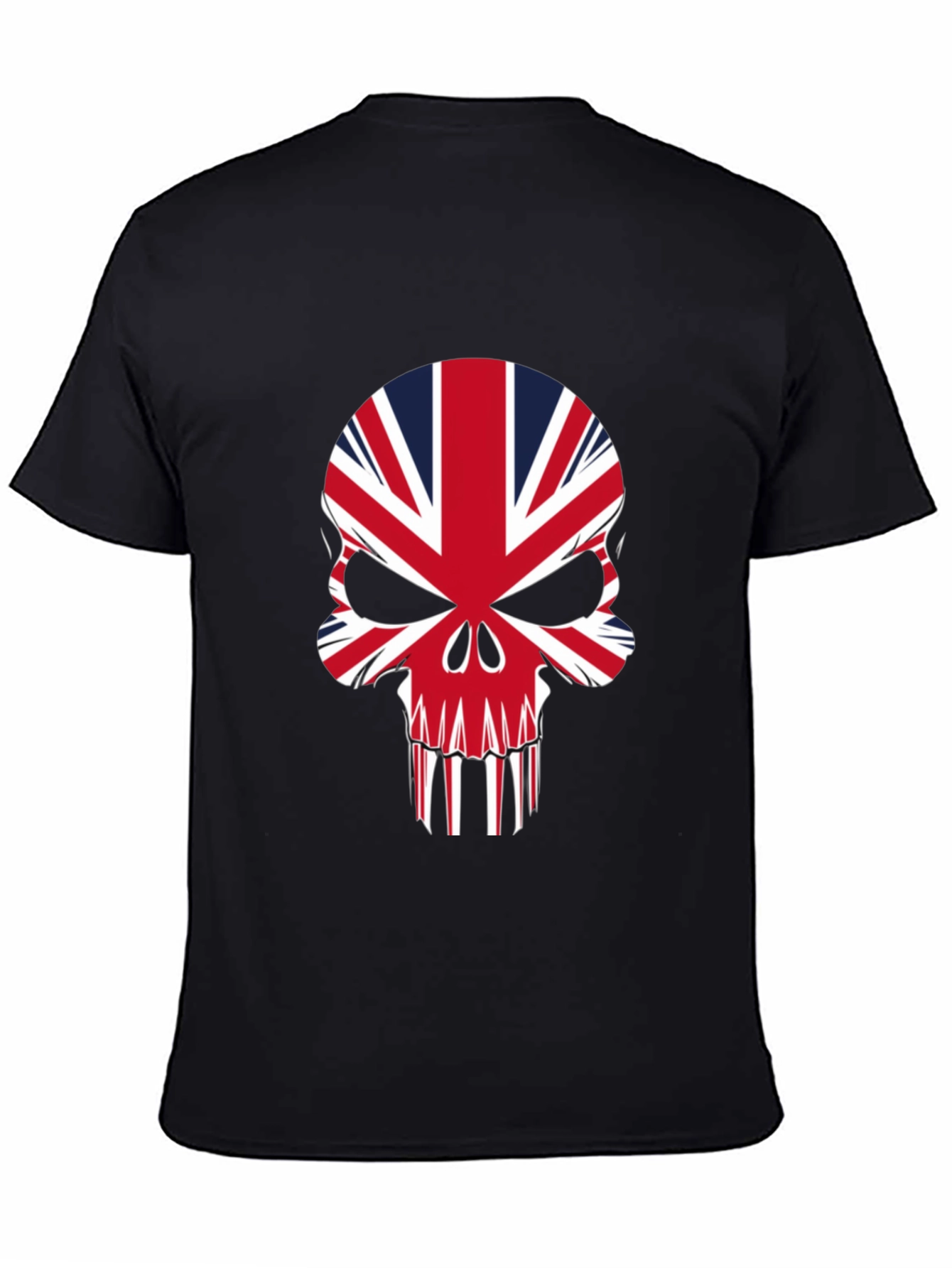 Union Jack Skull Graphic Tee - Black