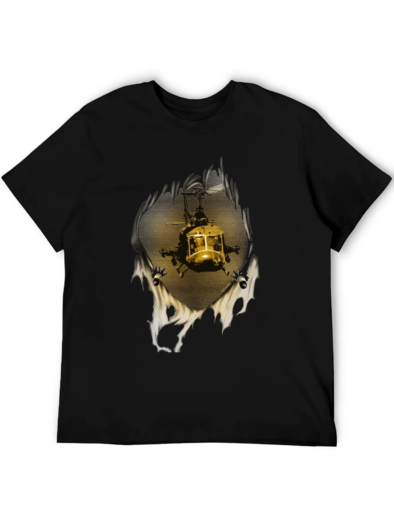 Helicopter Graphic Print T-Shirt