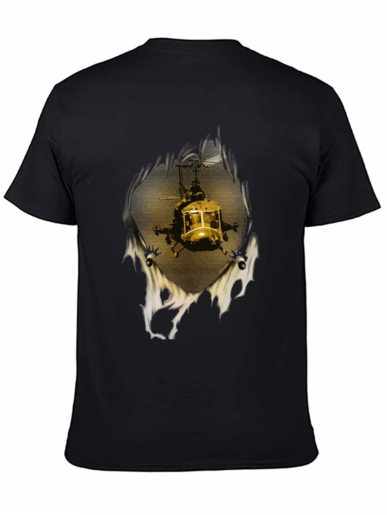 Helicopter Graphic Print T-Shirt