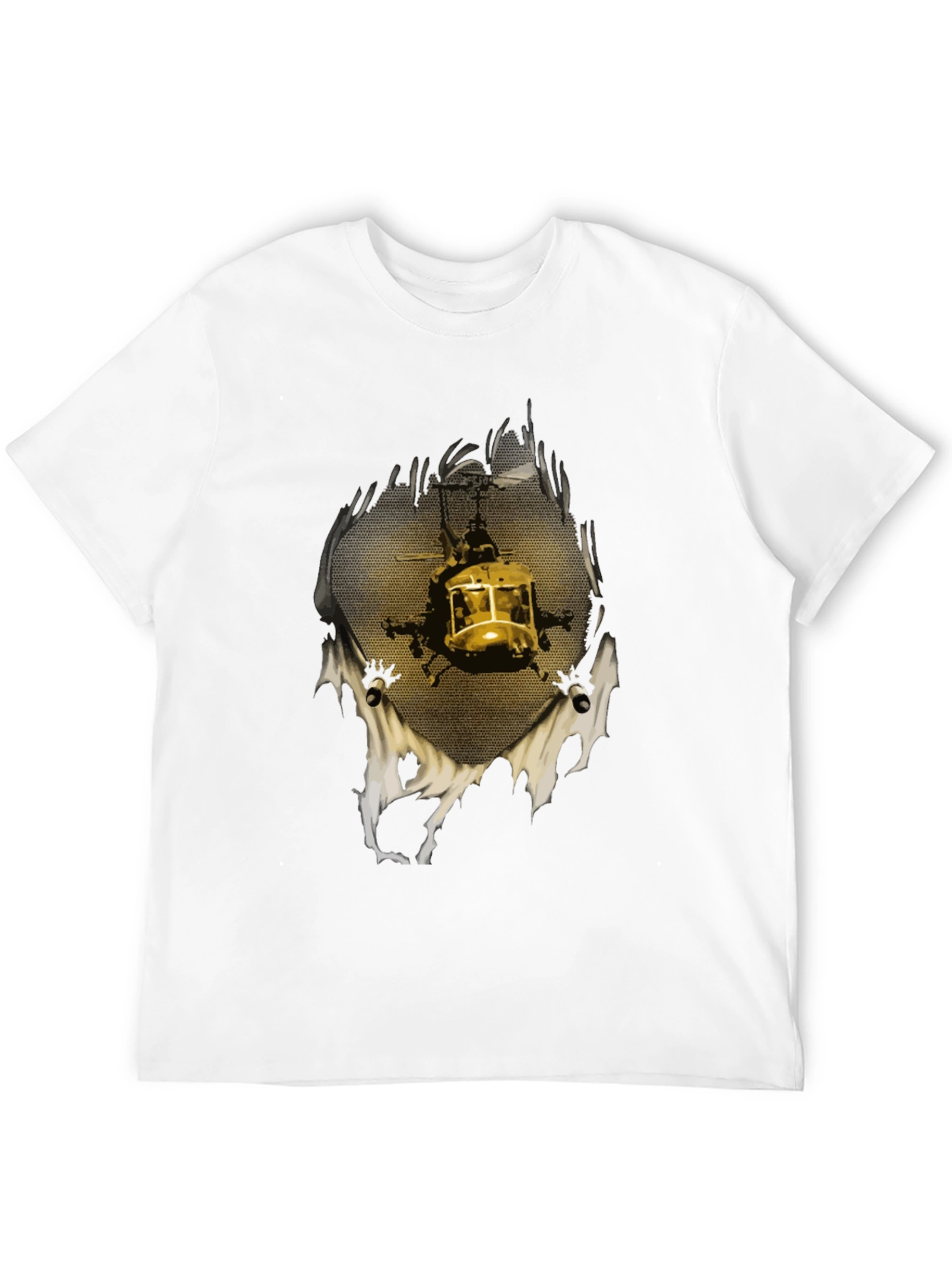 Helicopter Graphic Print T-Shirt