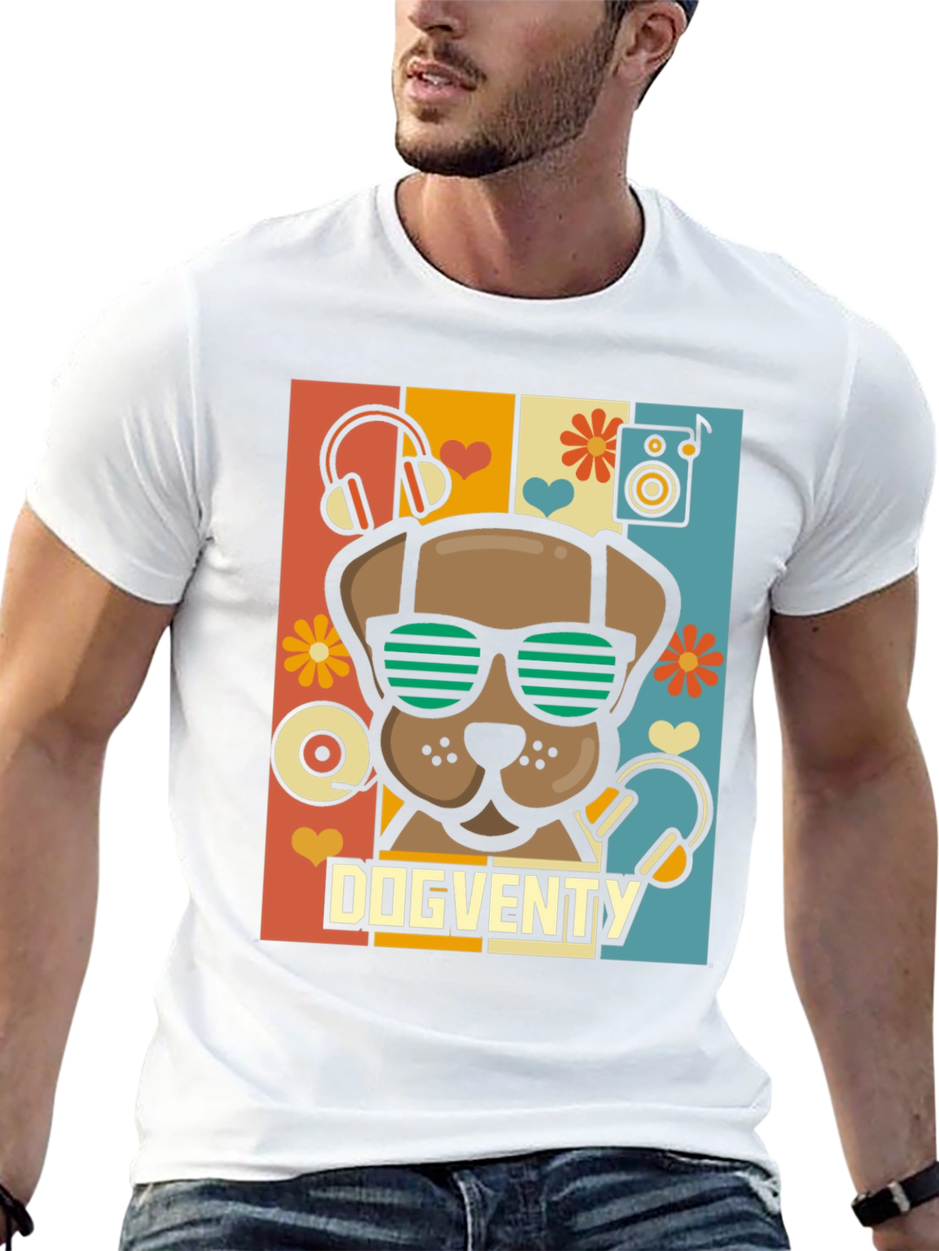 Dogventy Graphic Tee - Retro Pup Style