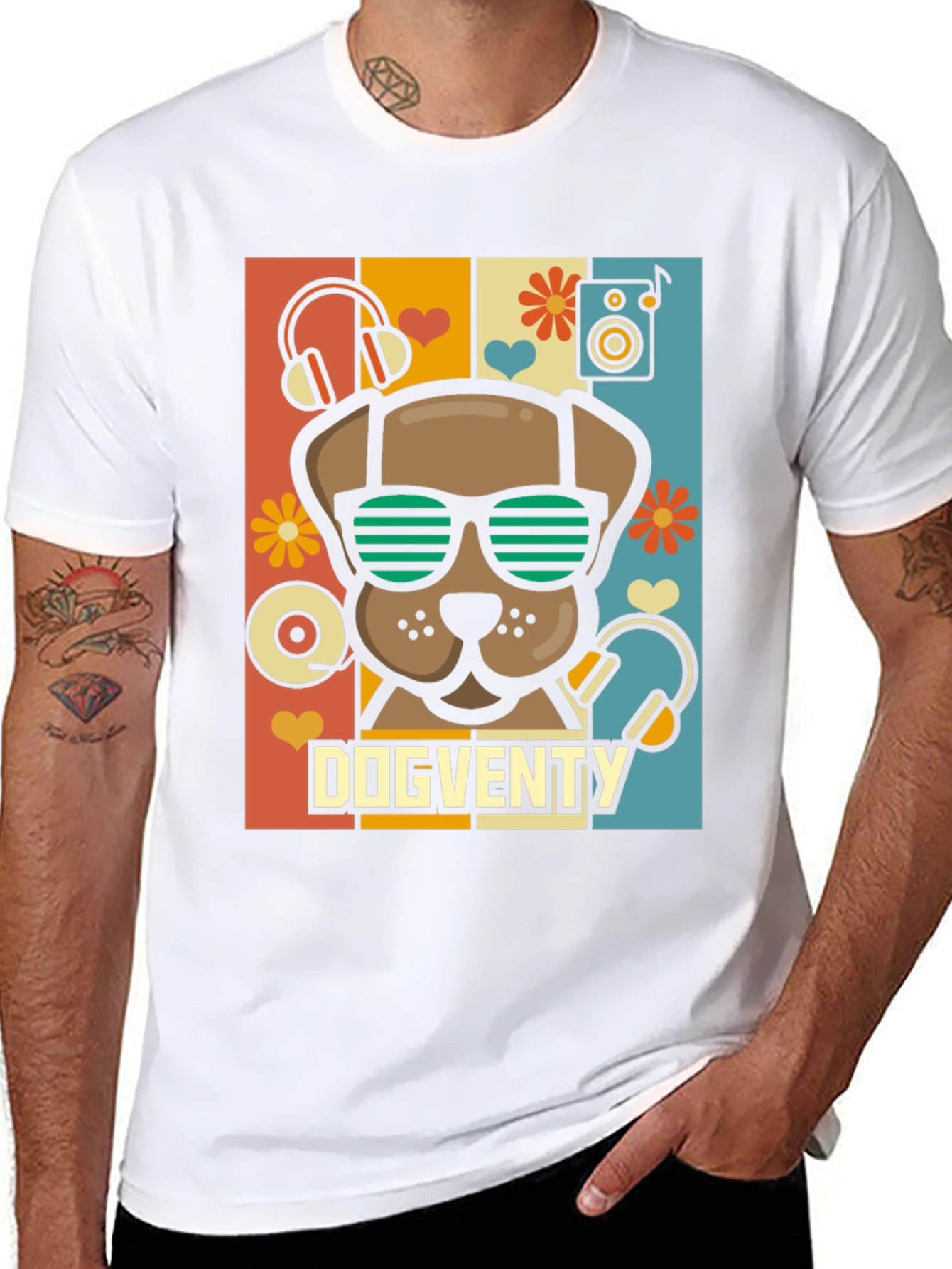 Dogventy Graphic Tee - Retro Pup Style