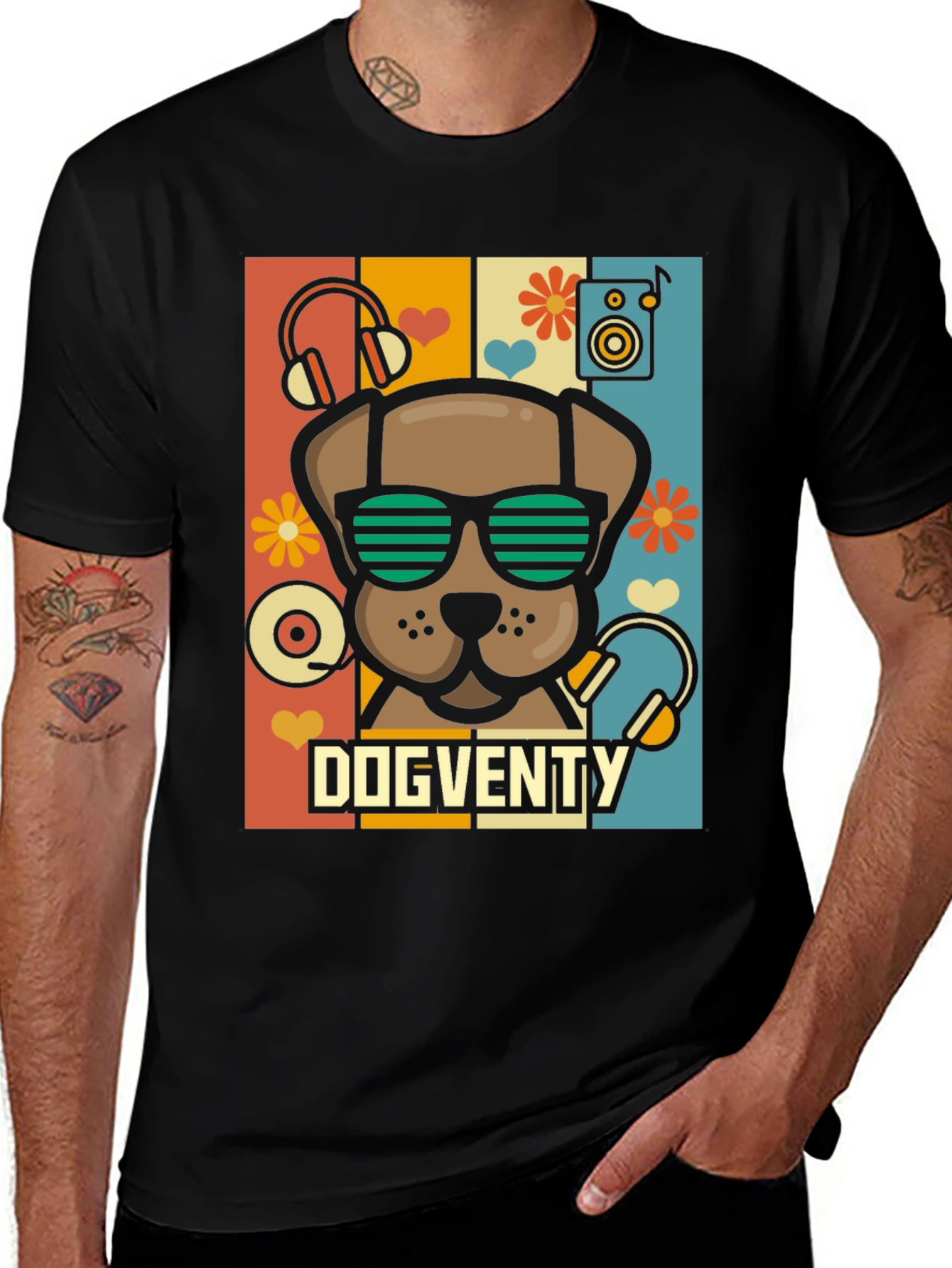 Dogventy Graphic Tee - Retro Pup Style